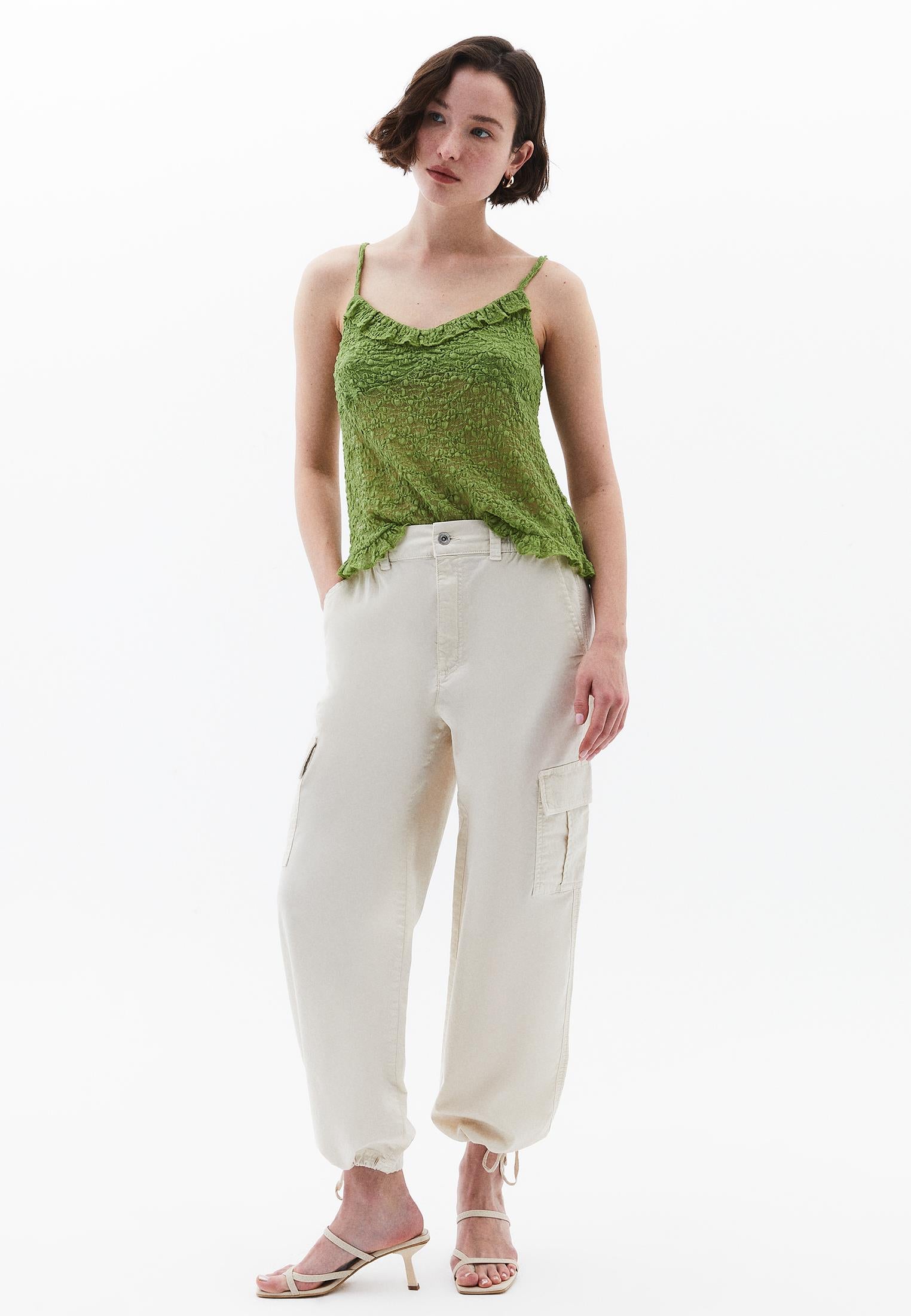 V-Neck Blouse - PERIDOT