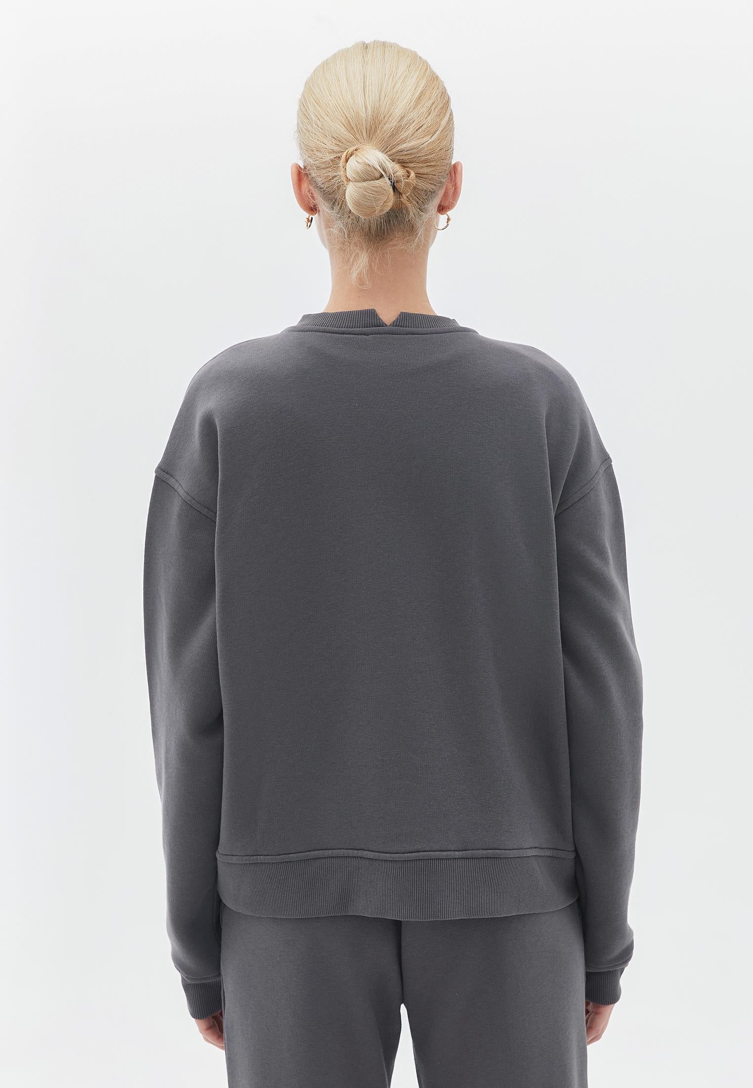 Sweatshirt Long Sleeved - PEWTER