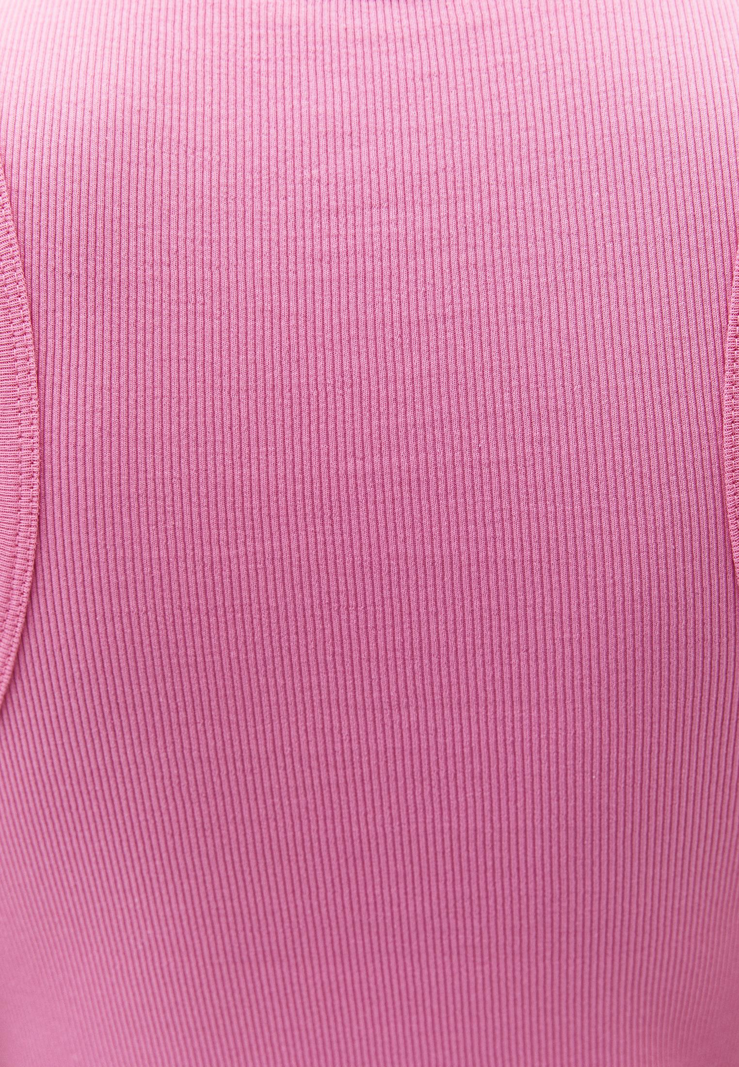 Crew Neck Bodycon Tank Top - PINK CARNATION