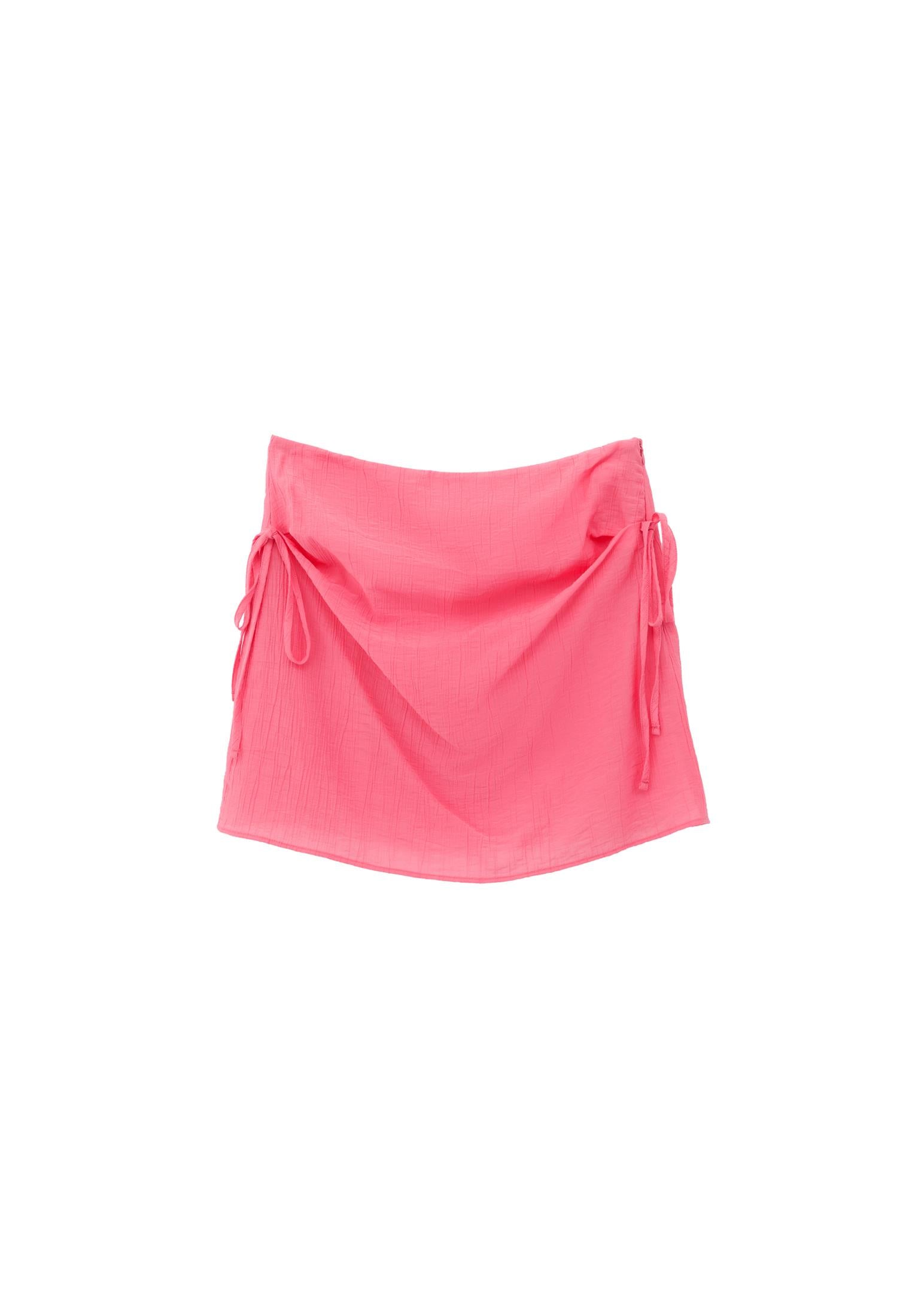 Normal Waist Slim Fit Short Skirt - PINK LEMONADE