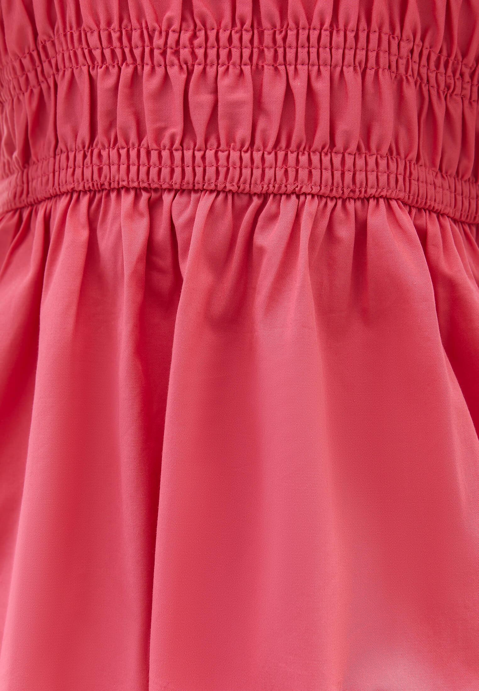 Short V Neck Smocked Dress - PINK LEMONADE