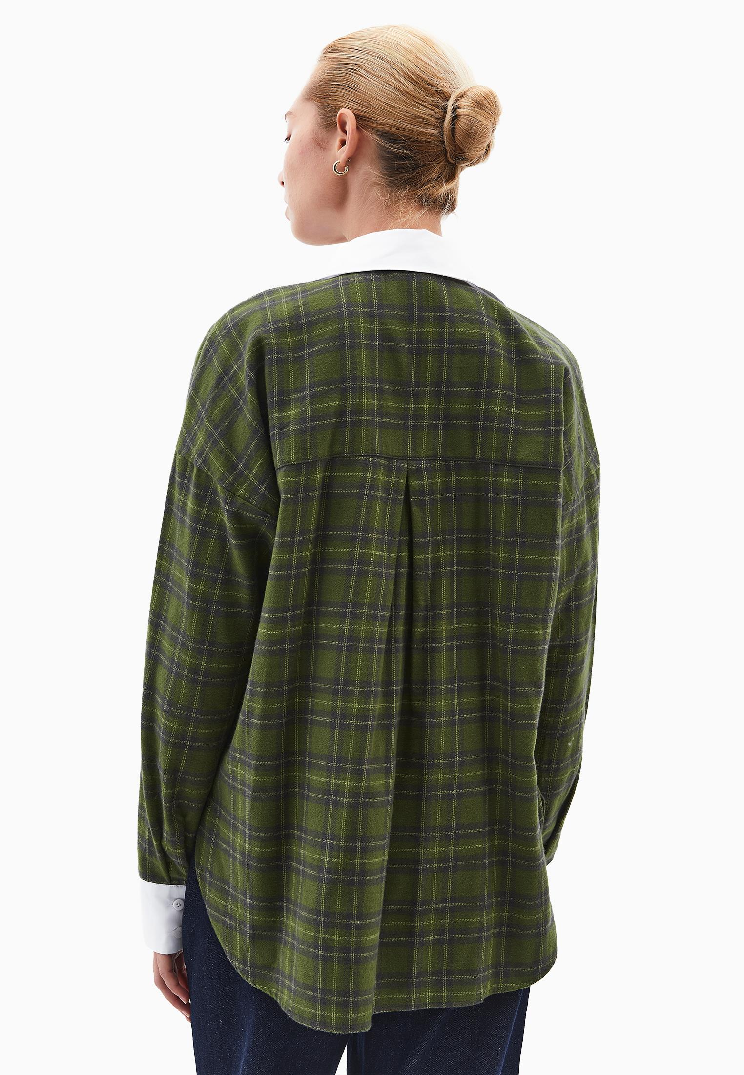 Buttoned Poplin Shirt - PLAID COMB