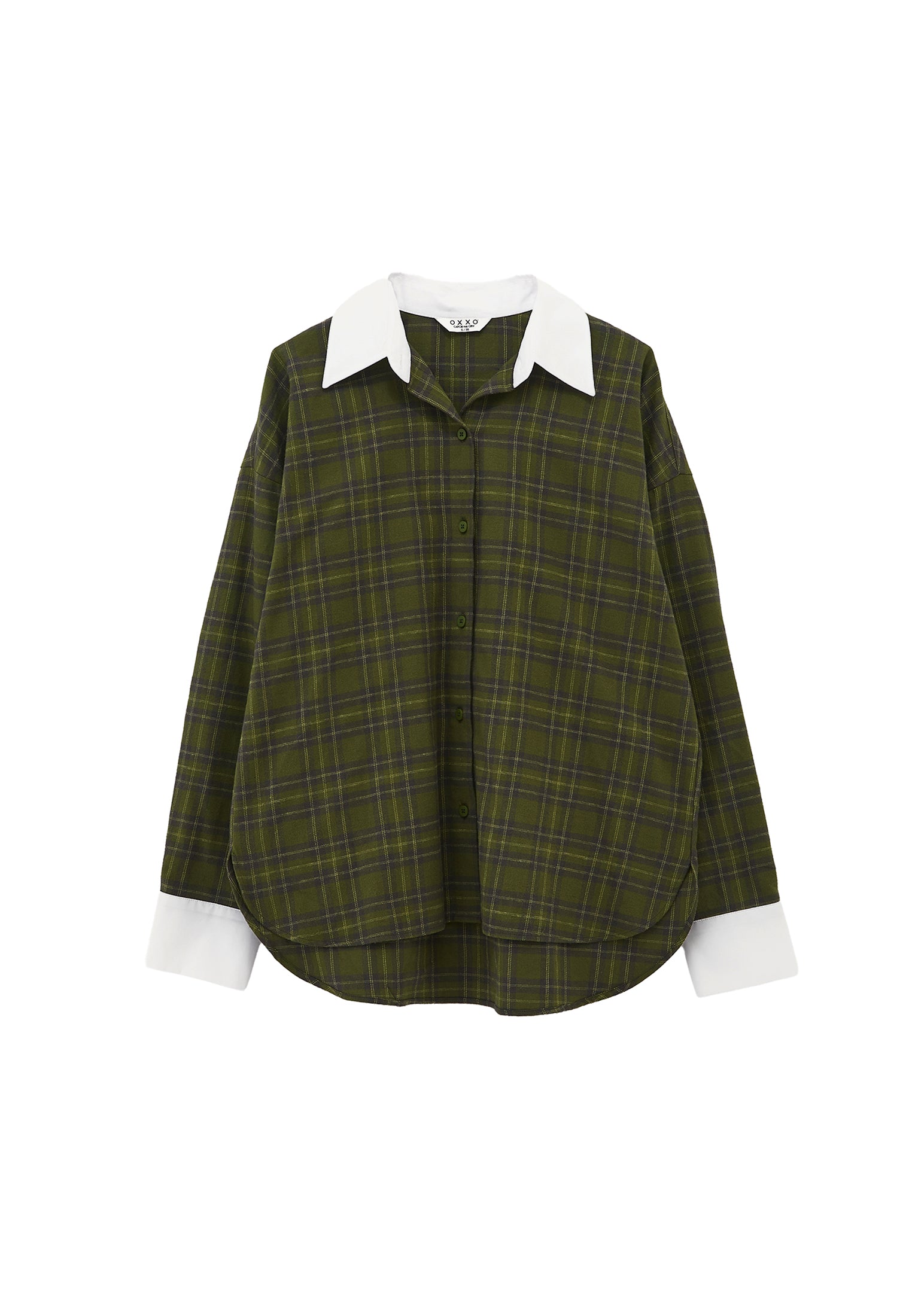 Buttoned Poplin Shirt - PLAID COMB