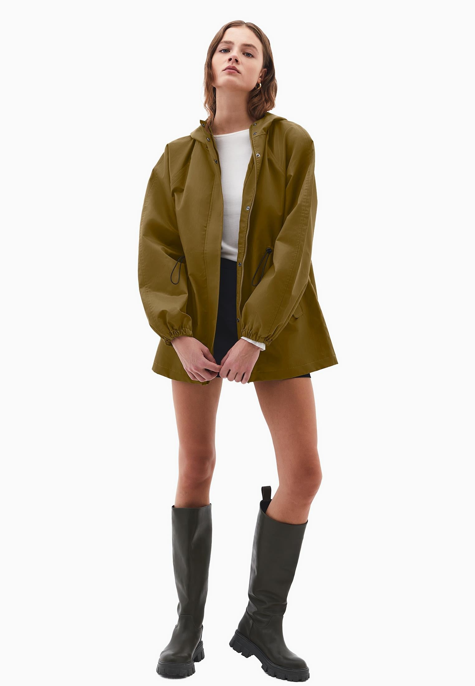 Hooded Midi Coat - PLANTATION