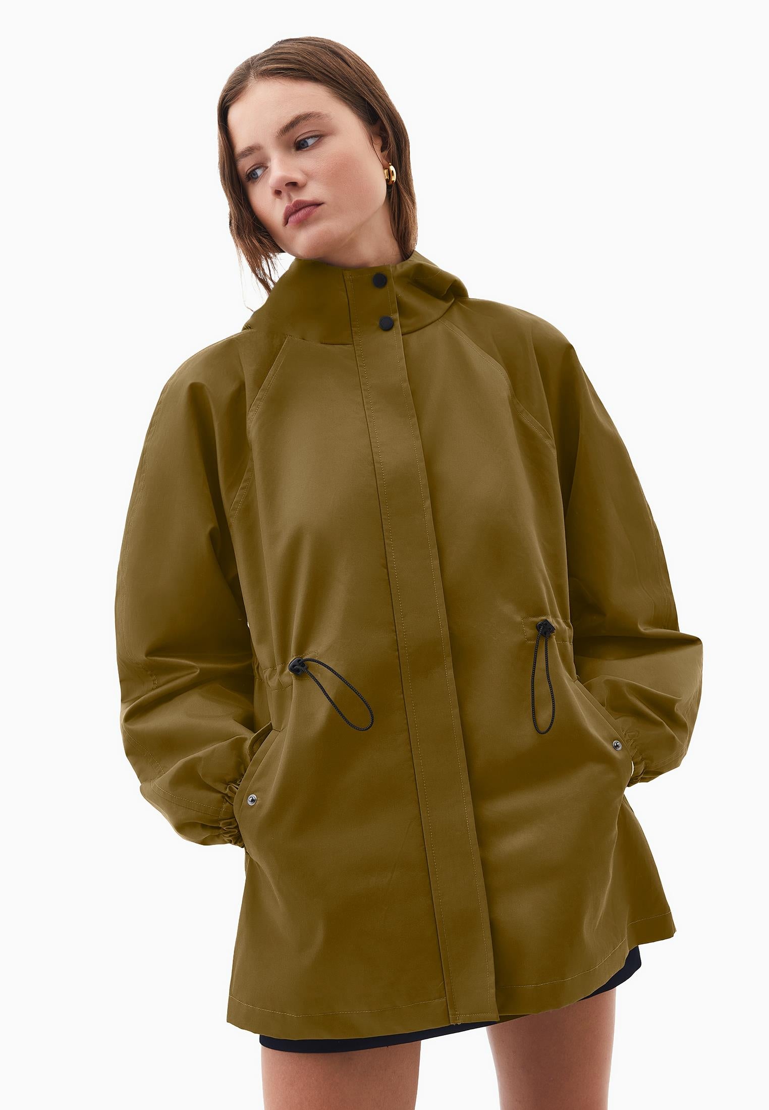Hooded Midi Coat - PLANTATION