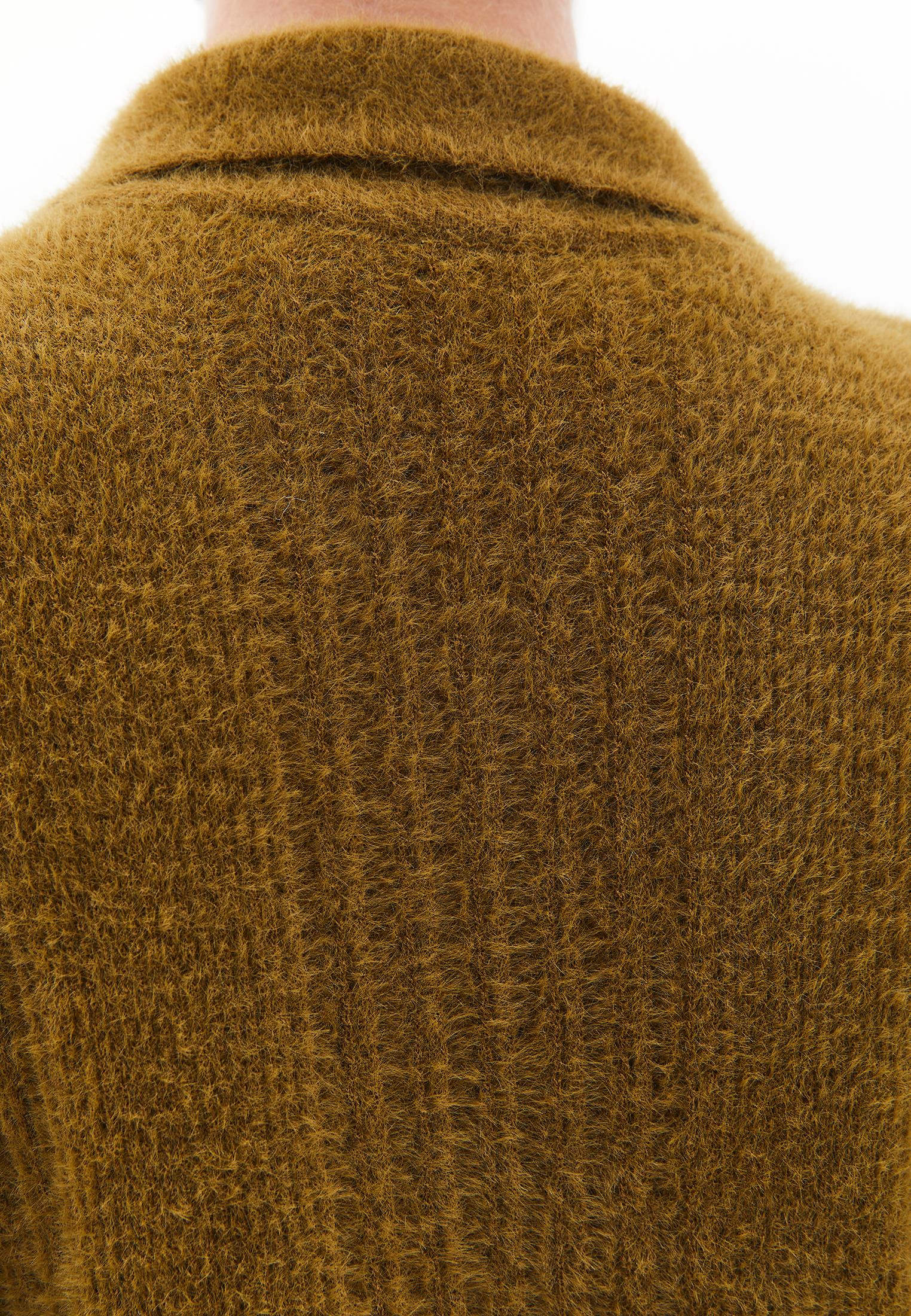Sweater With Polo Collar And Knit Details - PLANTATION