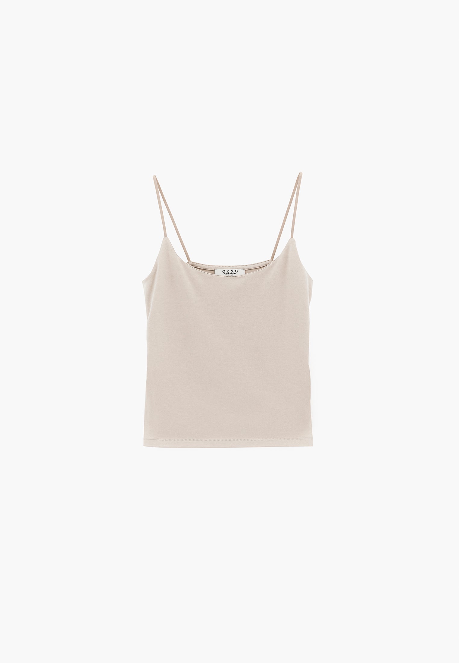 Bodycon Tank Top U Neck - PLAZA TAUPE