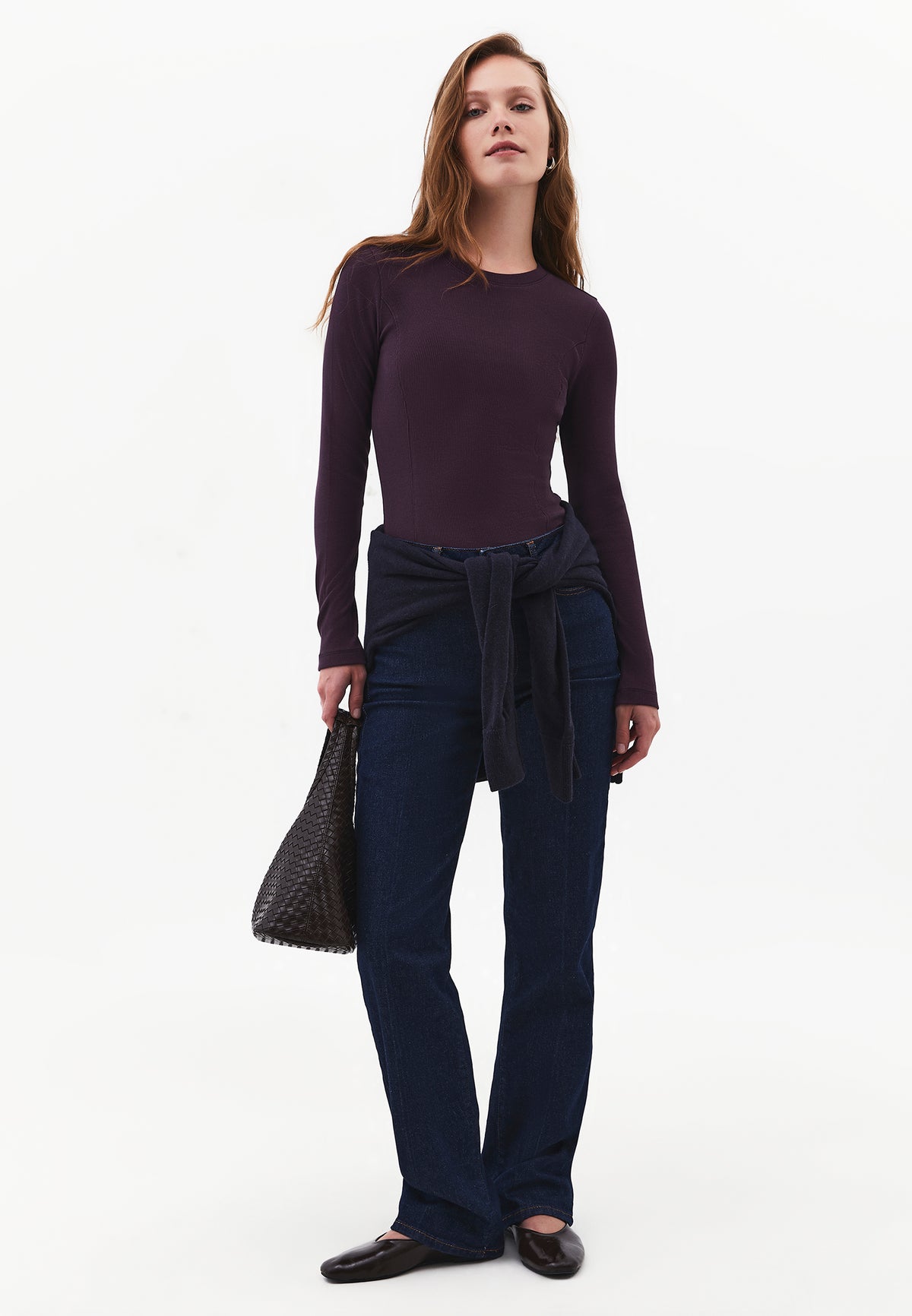 Crew Neck Long Sleeve T-Shirt - PLUM PERFECT