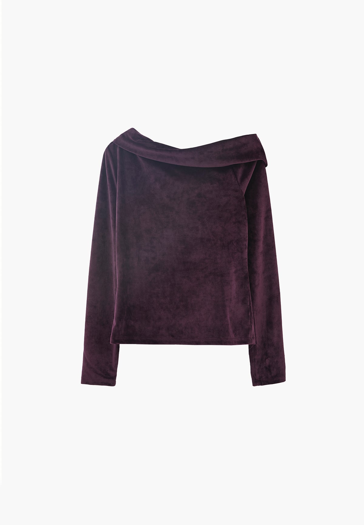 Low Shoulder Long Sleeve T-Shirt - PLUM PERFECT