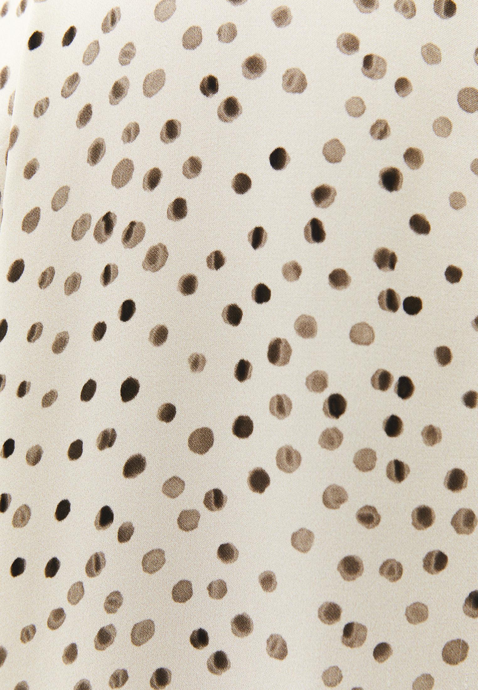Long Boat Neck Loose Dress - POLKA DOT COMB