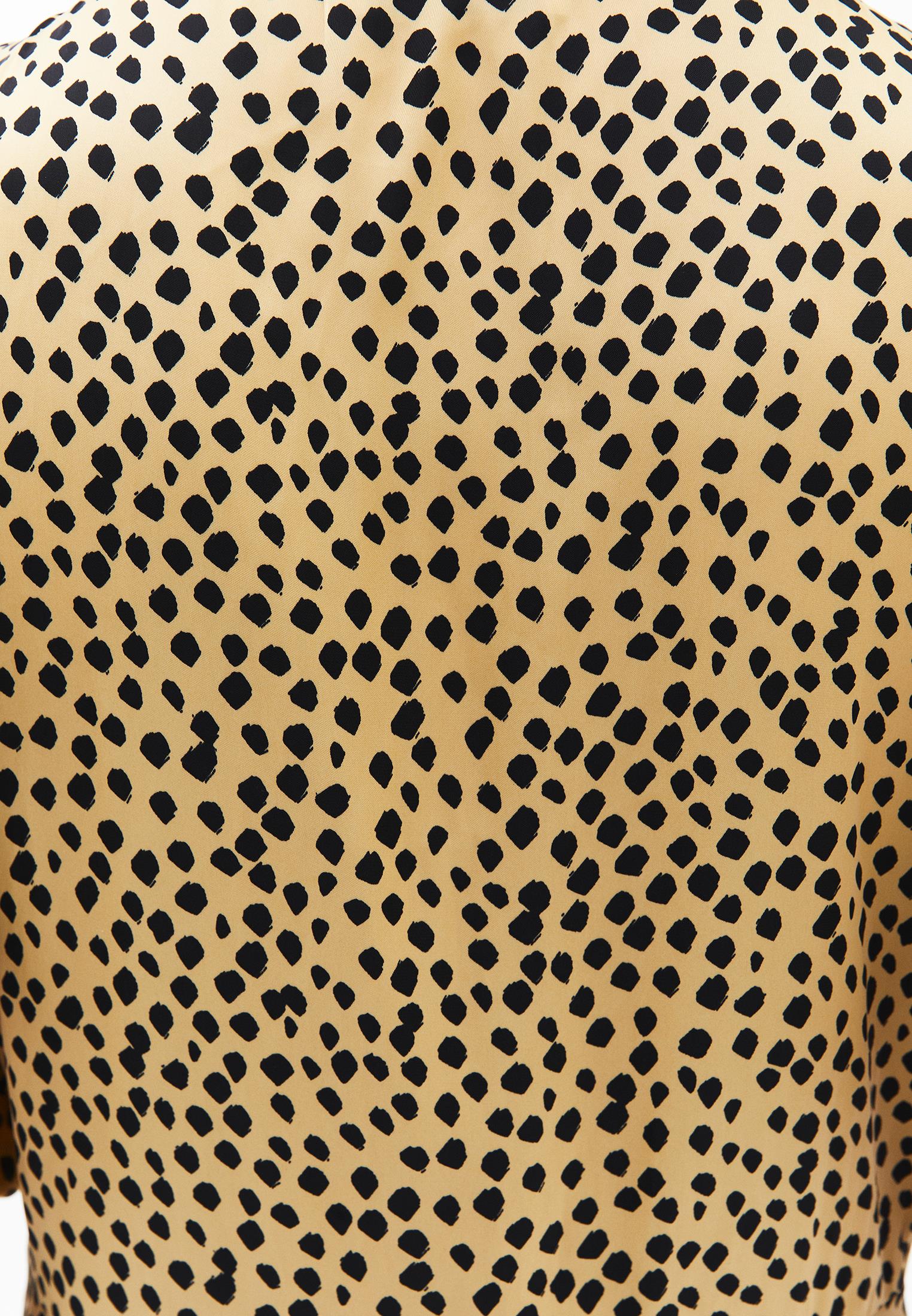Ruffle Detailed Maxi Dress - POLKA DOT COMB