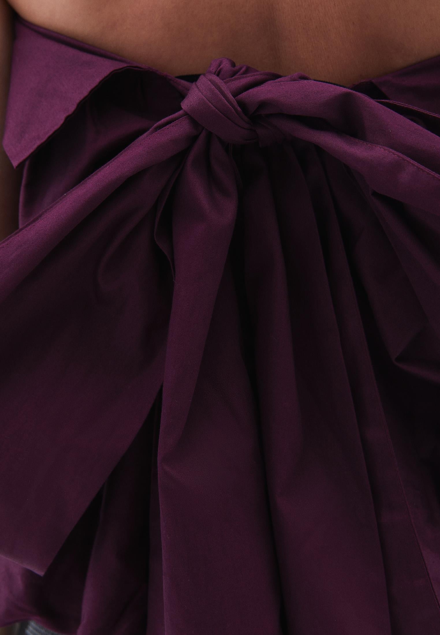 Strapless Blouse - POTENT PURPLE
