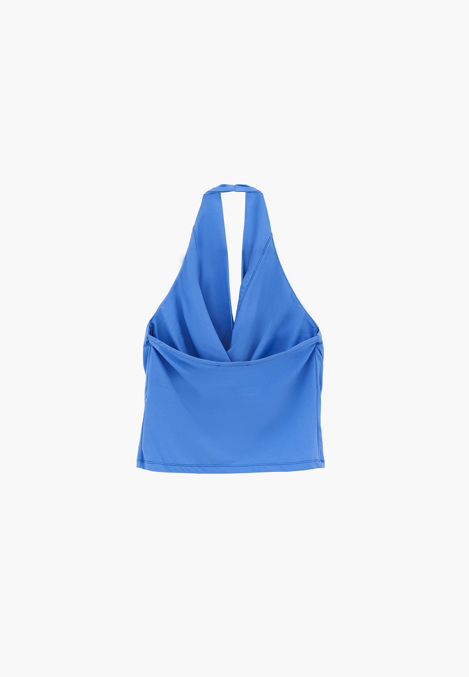 Cowl Neck Bodycon Sleeveless Blouse - PROVENCE