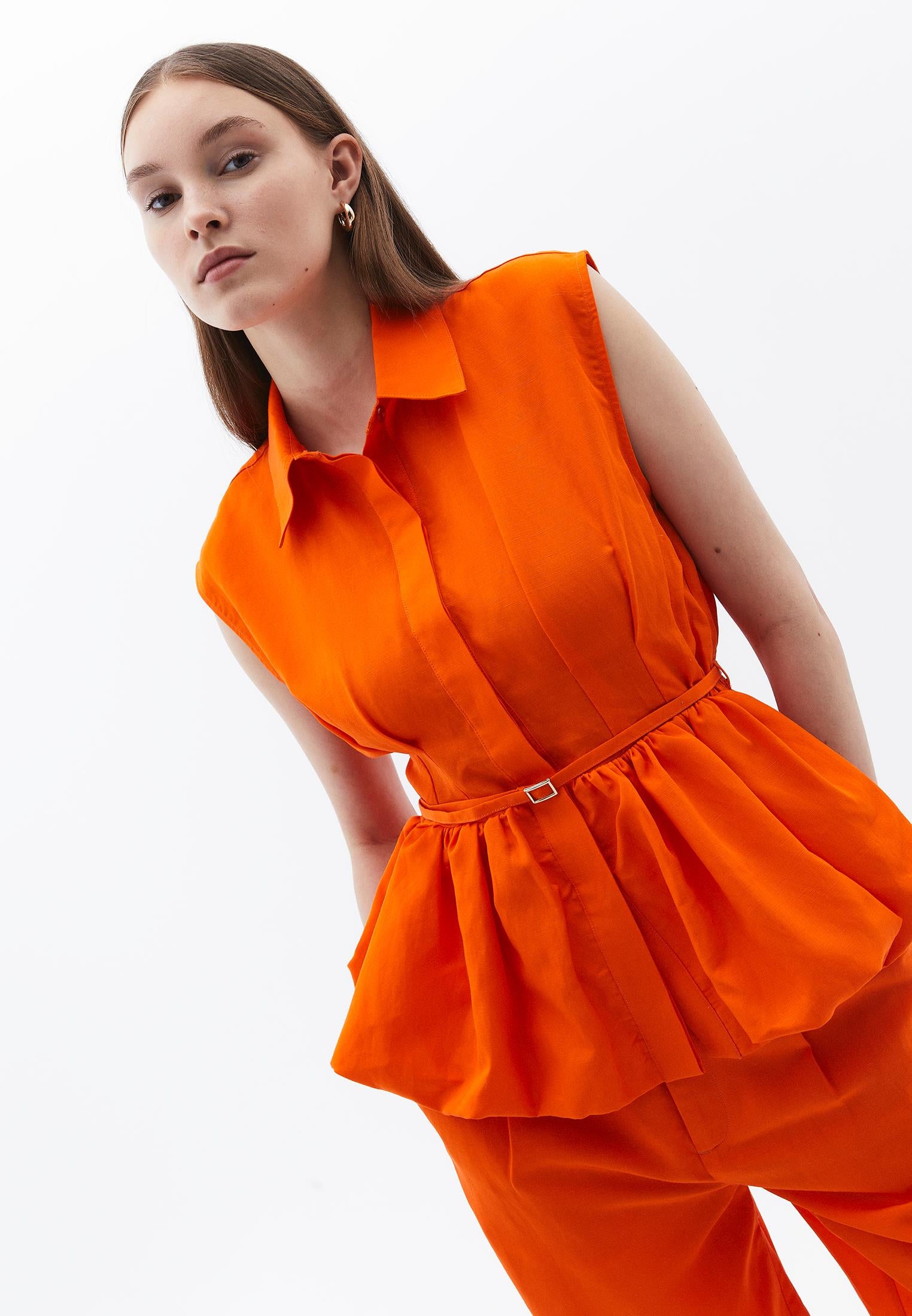 Shirt With Belt Detail - PUFFIN S BILL