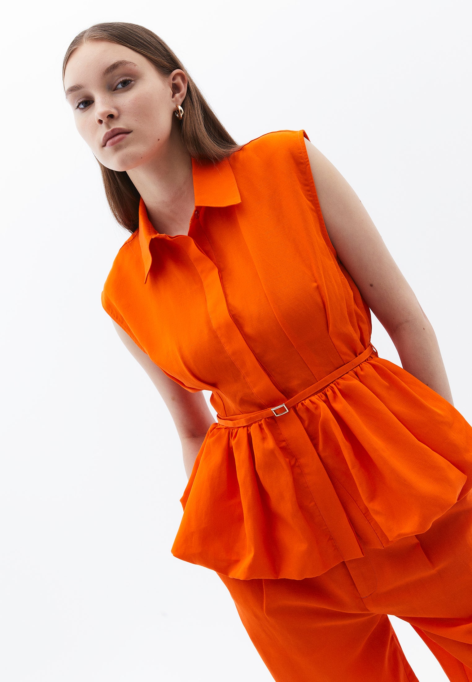 Shirt With Belt Detail - PUFFIN S BILL