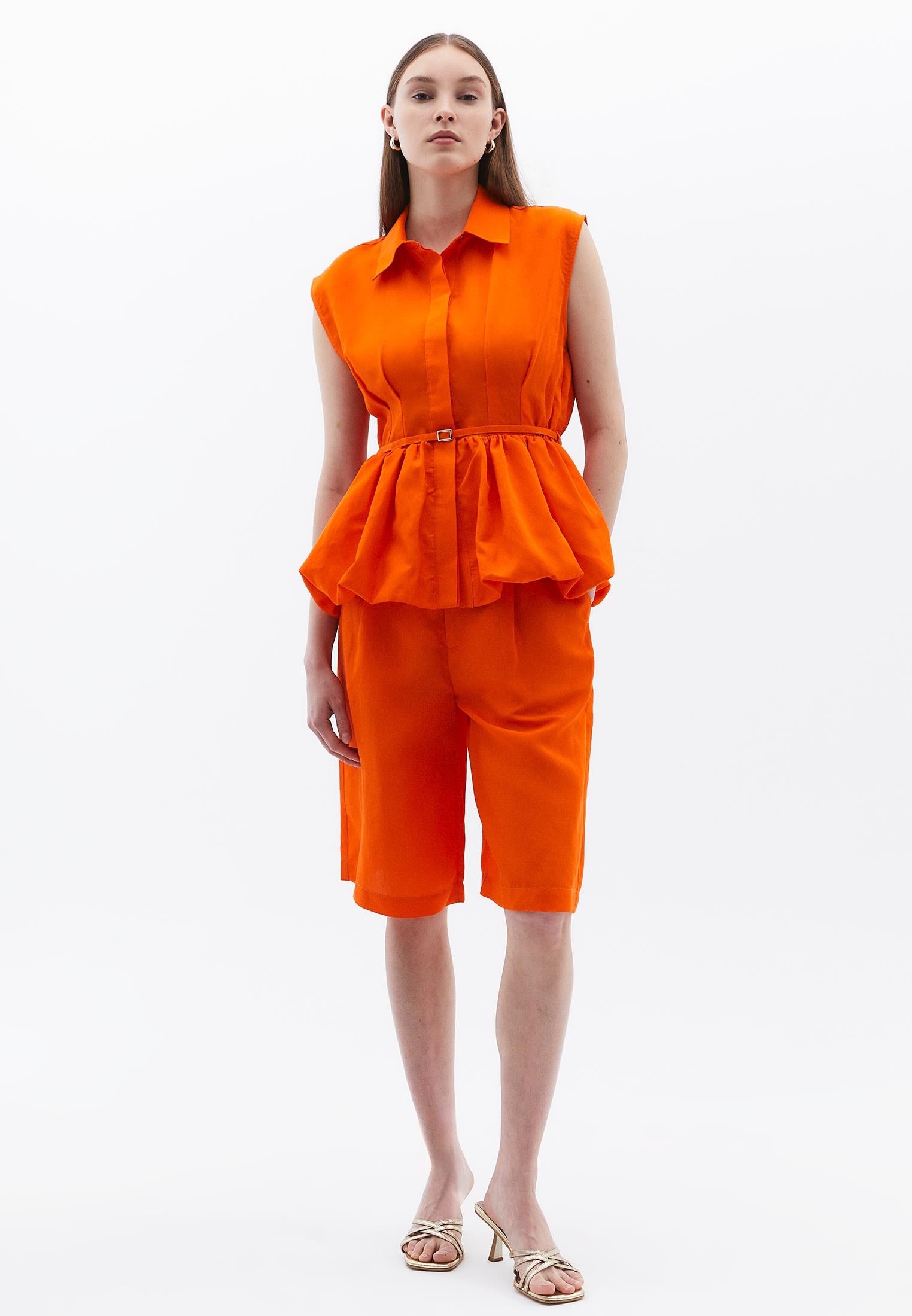 Shirt With Belt Detail - PUFFIN S BILL