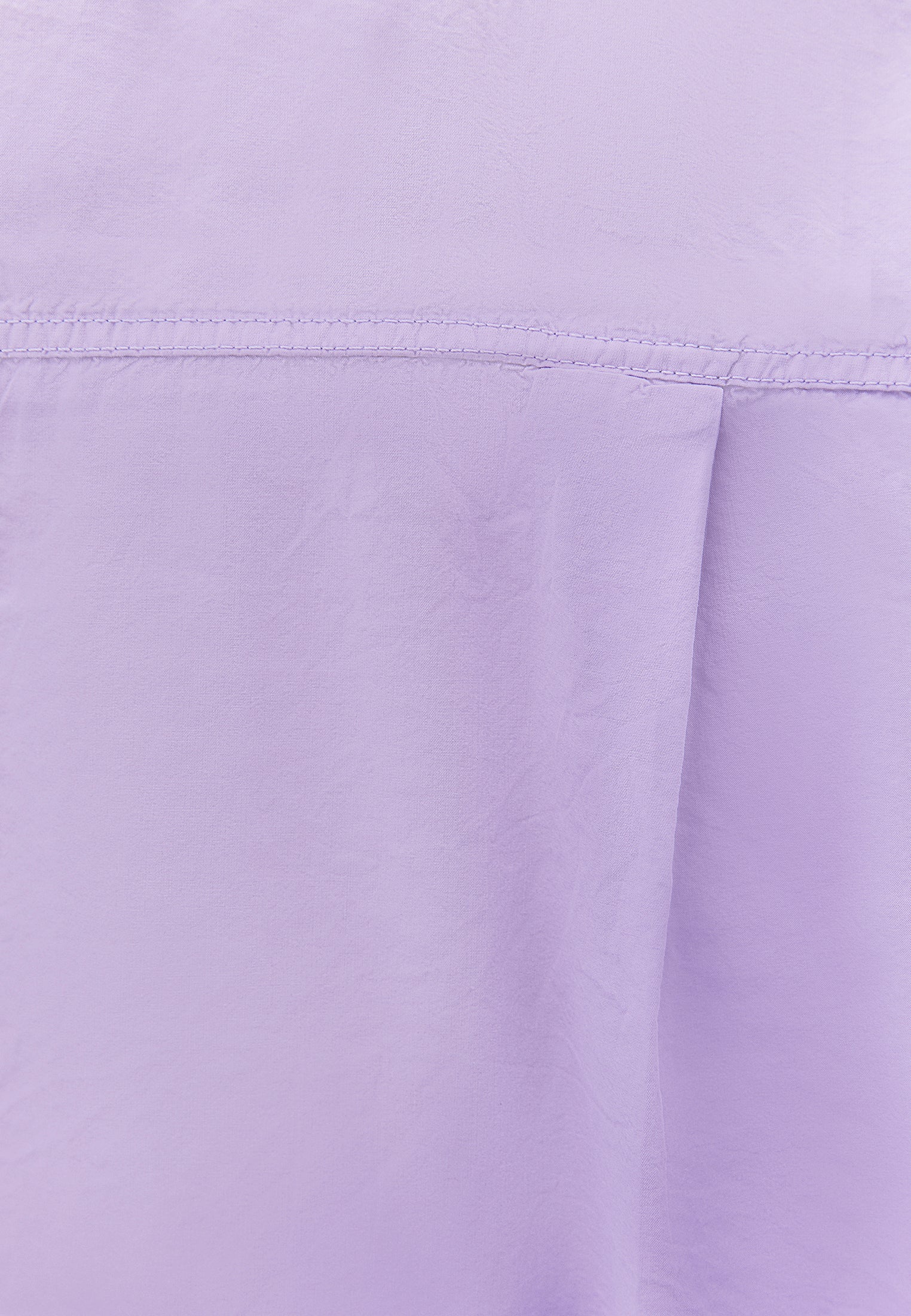 Oversized Long-Sleeve Shirt with Pocket Detail - PURPLE ROSE