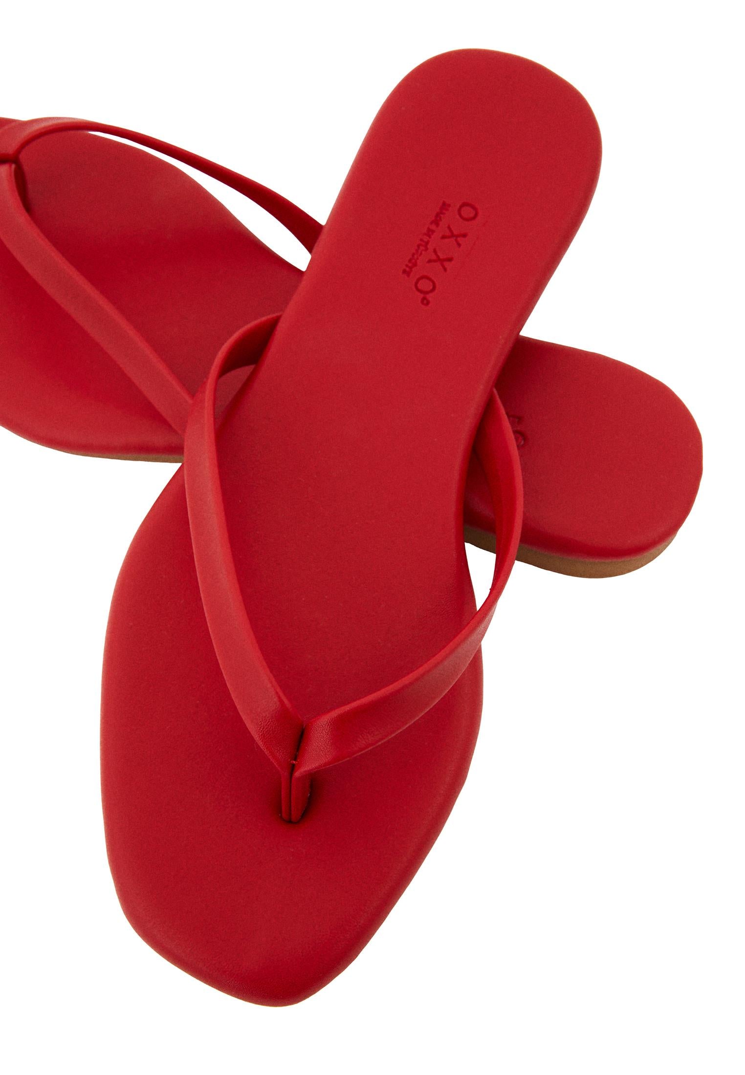 Women Polyurethane Slipper - RACING RED