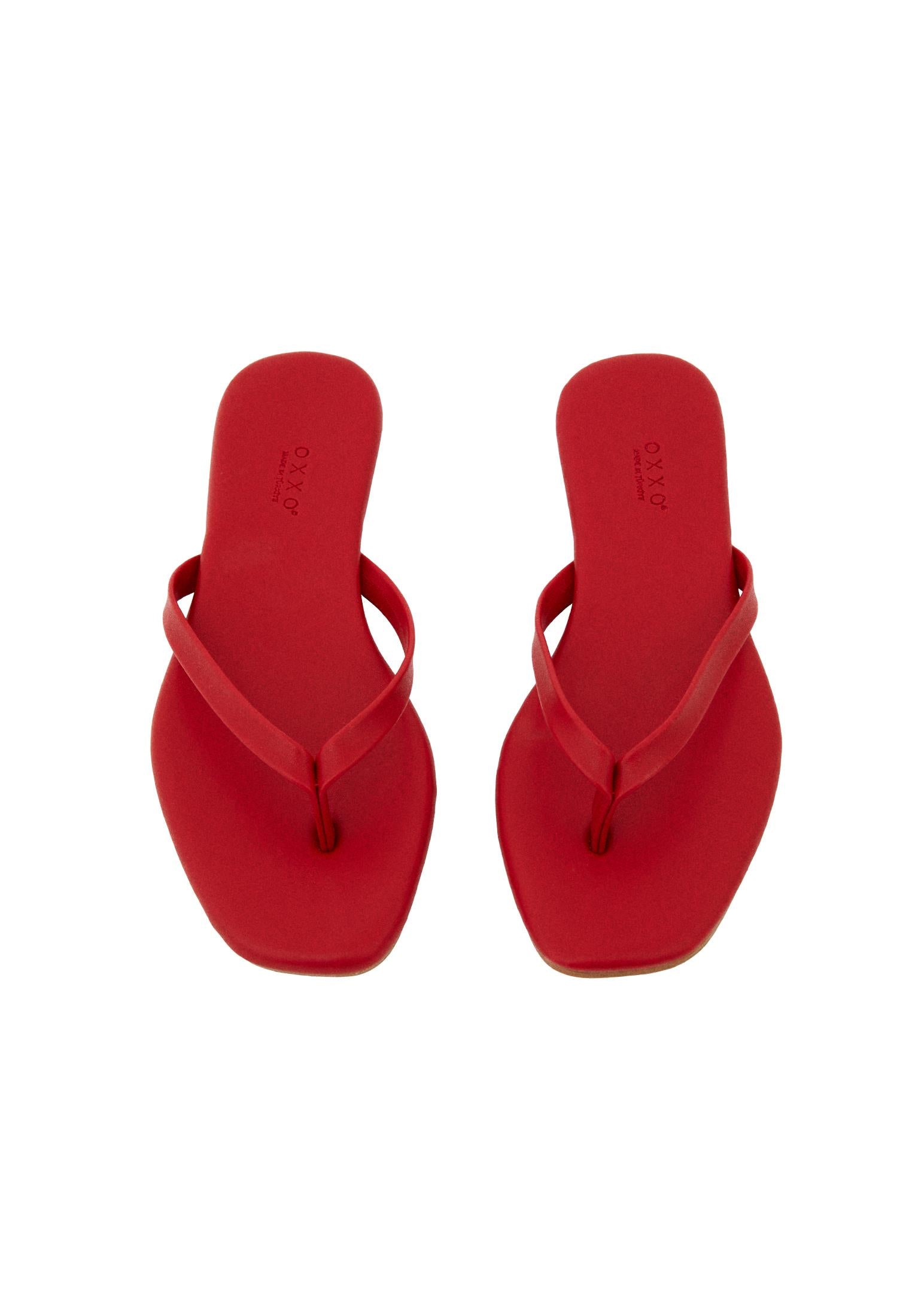 Women Polyurethane Slipper - RACING RED