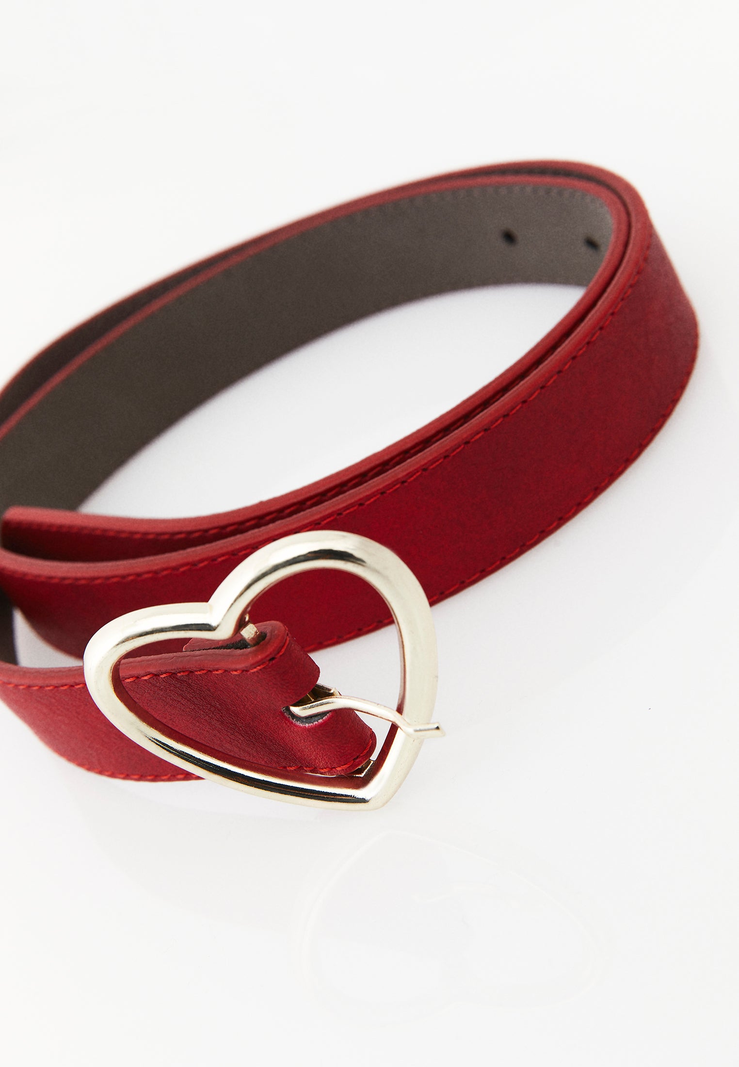 Modern Design Women Belt - RACING RED