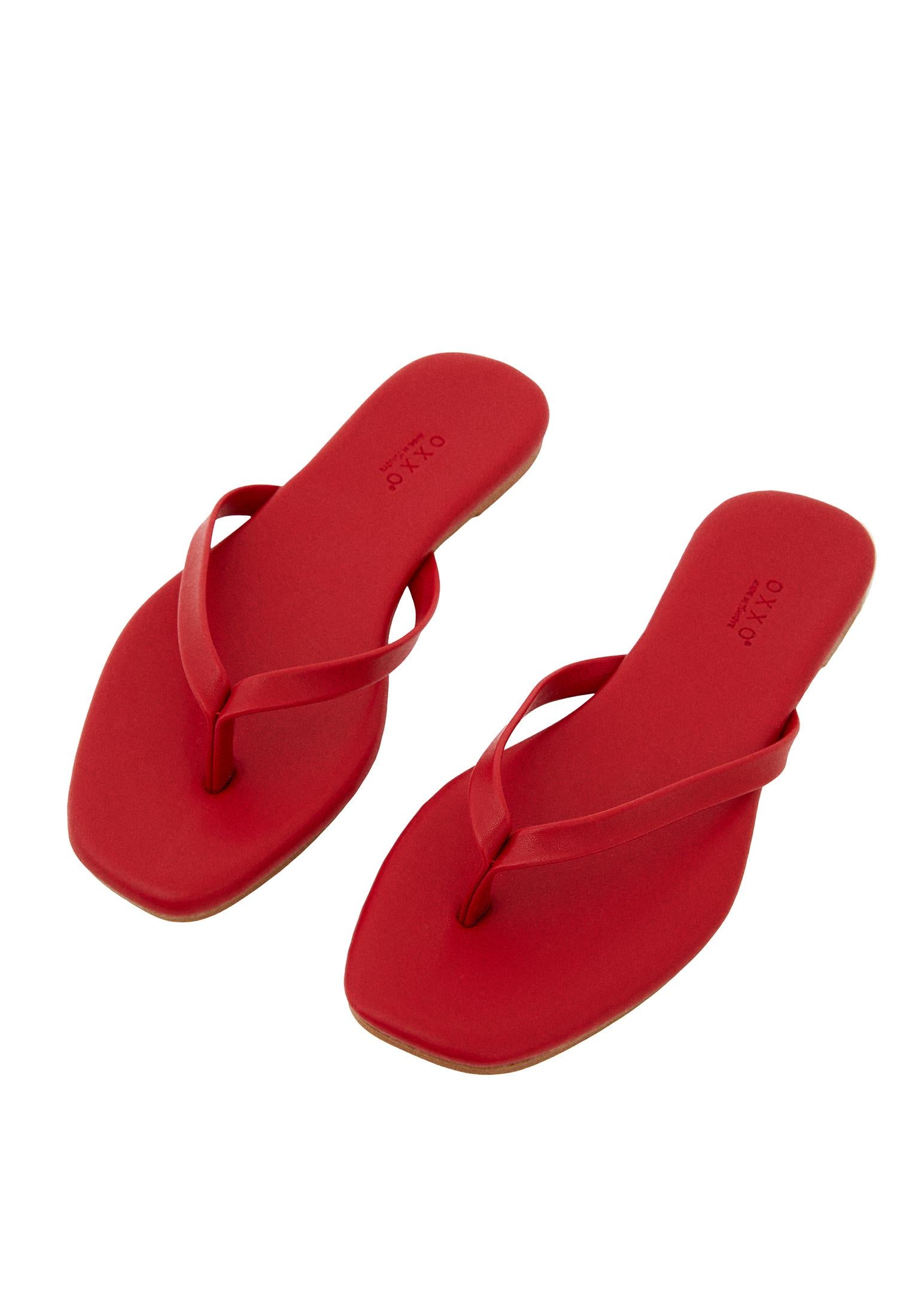 Women Polyurethane Slipper - RACING RED