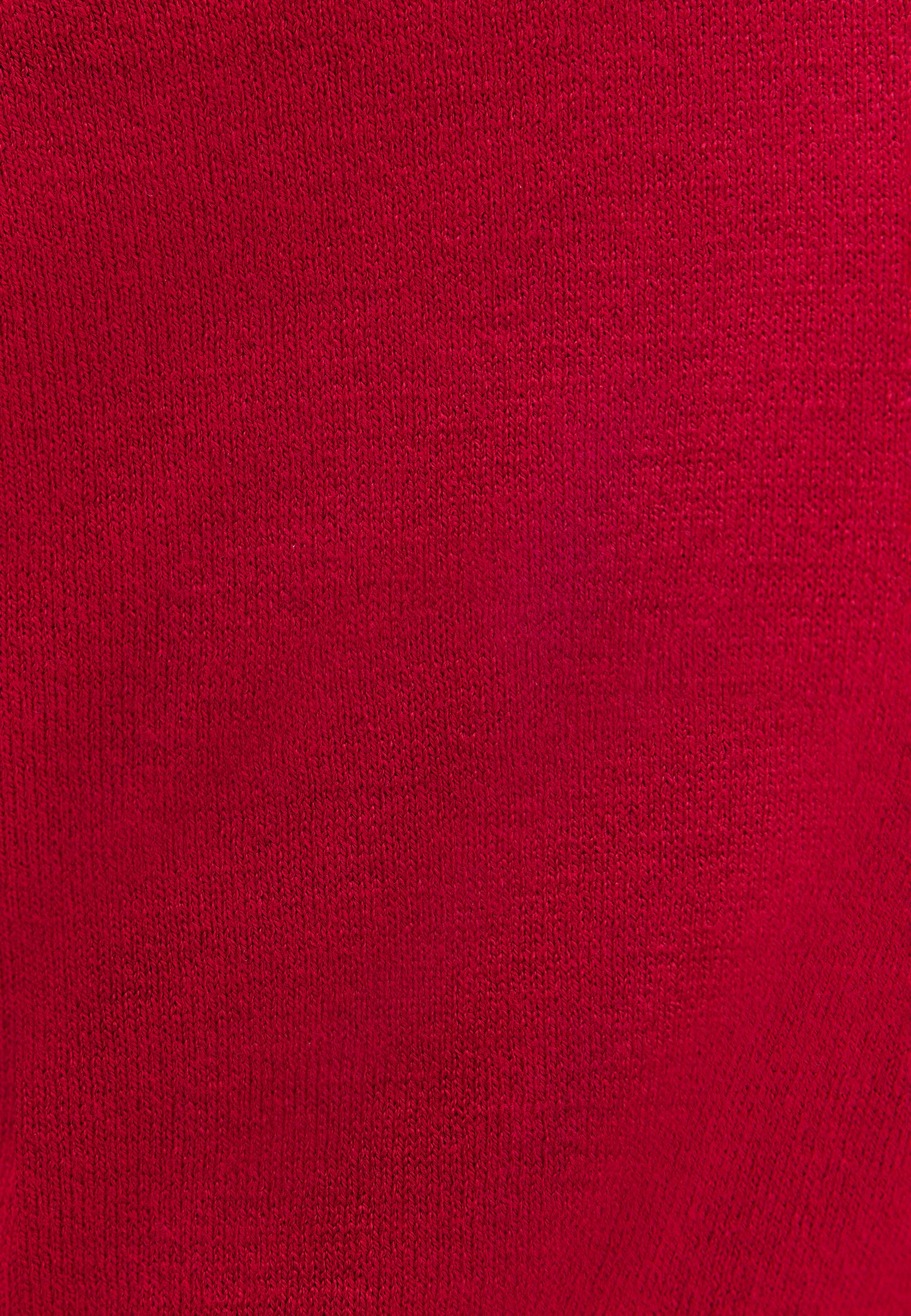 Boat Neck Long Sleeve Sweater - RACING RED