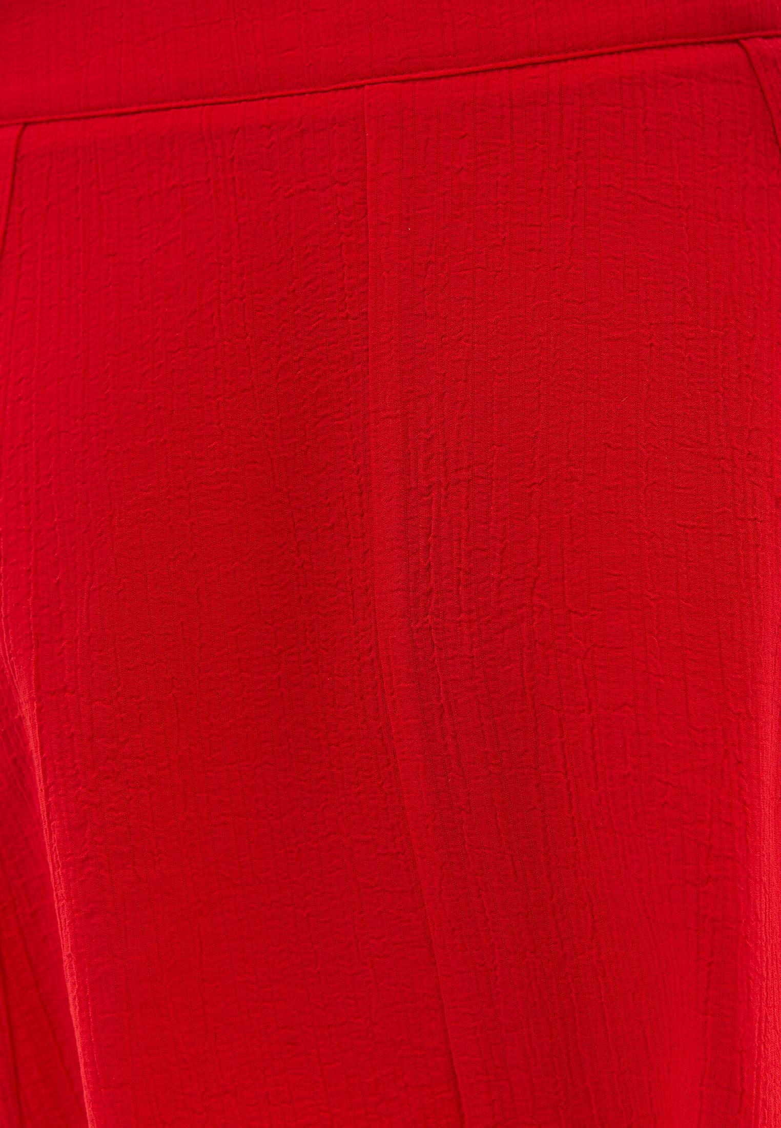Flared Cut Short High Waist Skirt - RACING RED