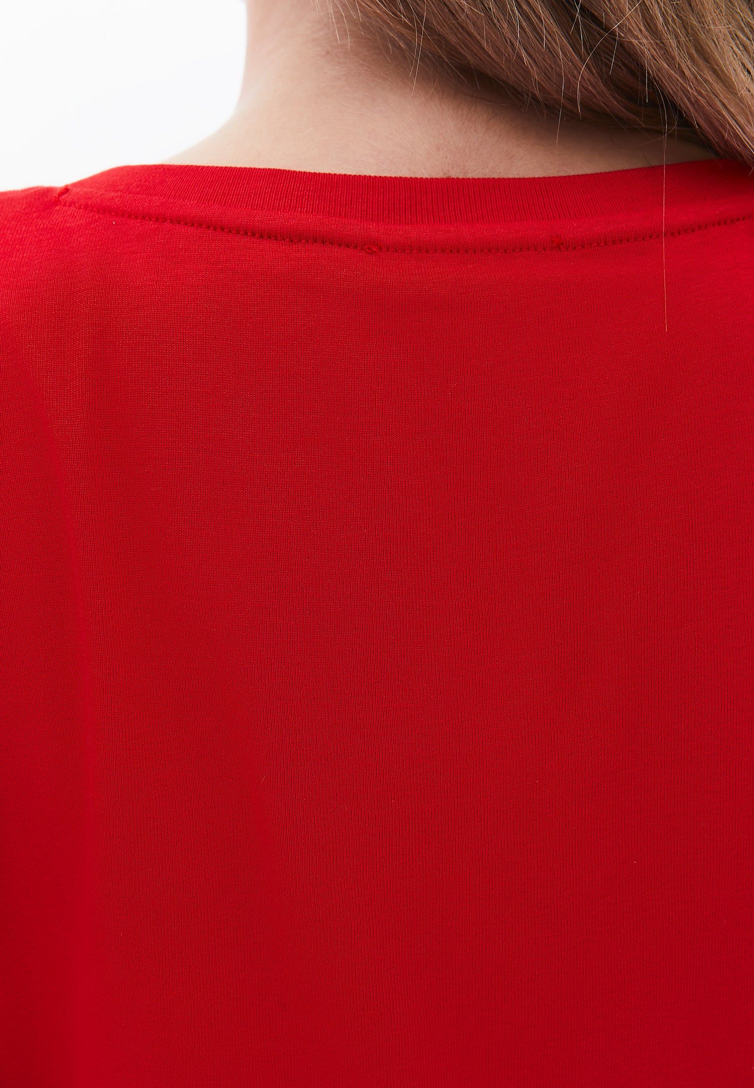 V Neck Short Sleeve T-Shirt - RACING RED