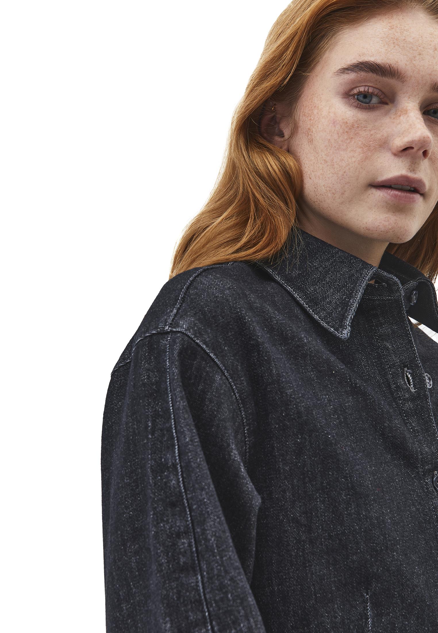 Buttoned Long Sleeve Shirt - RAW DENIM
