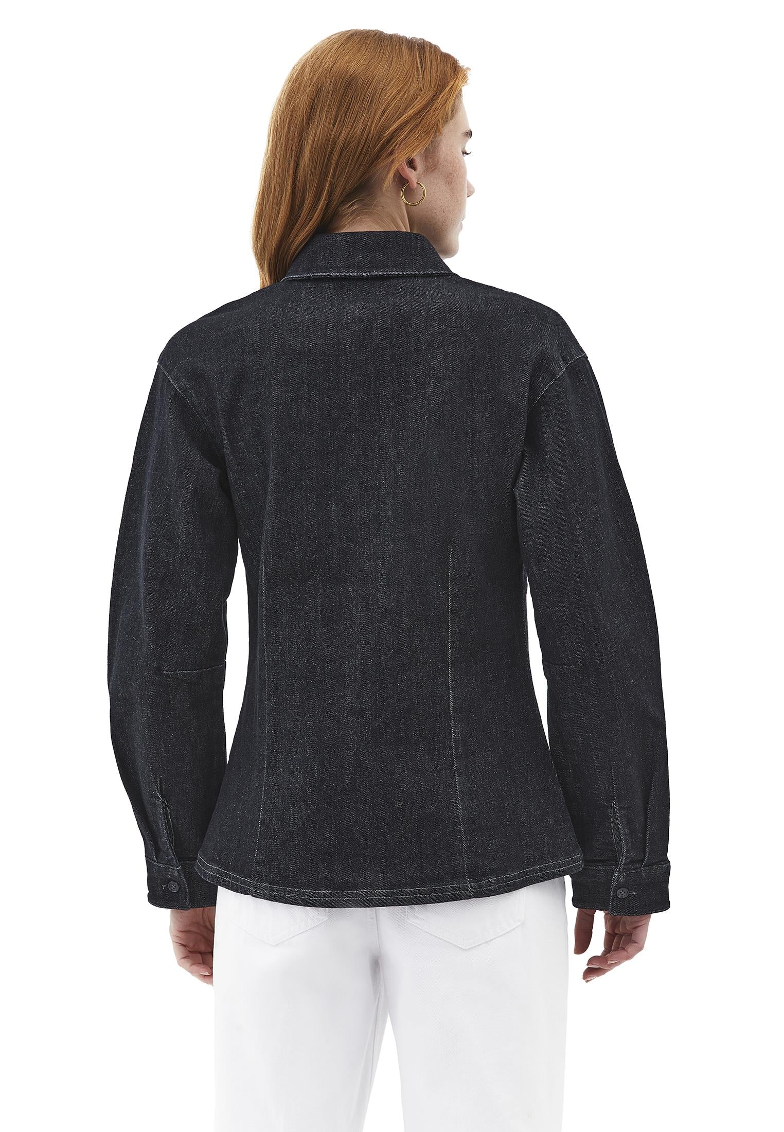 Buttoned Long Sleeve Shirt - RAW DENIM