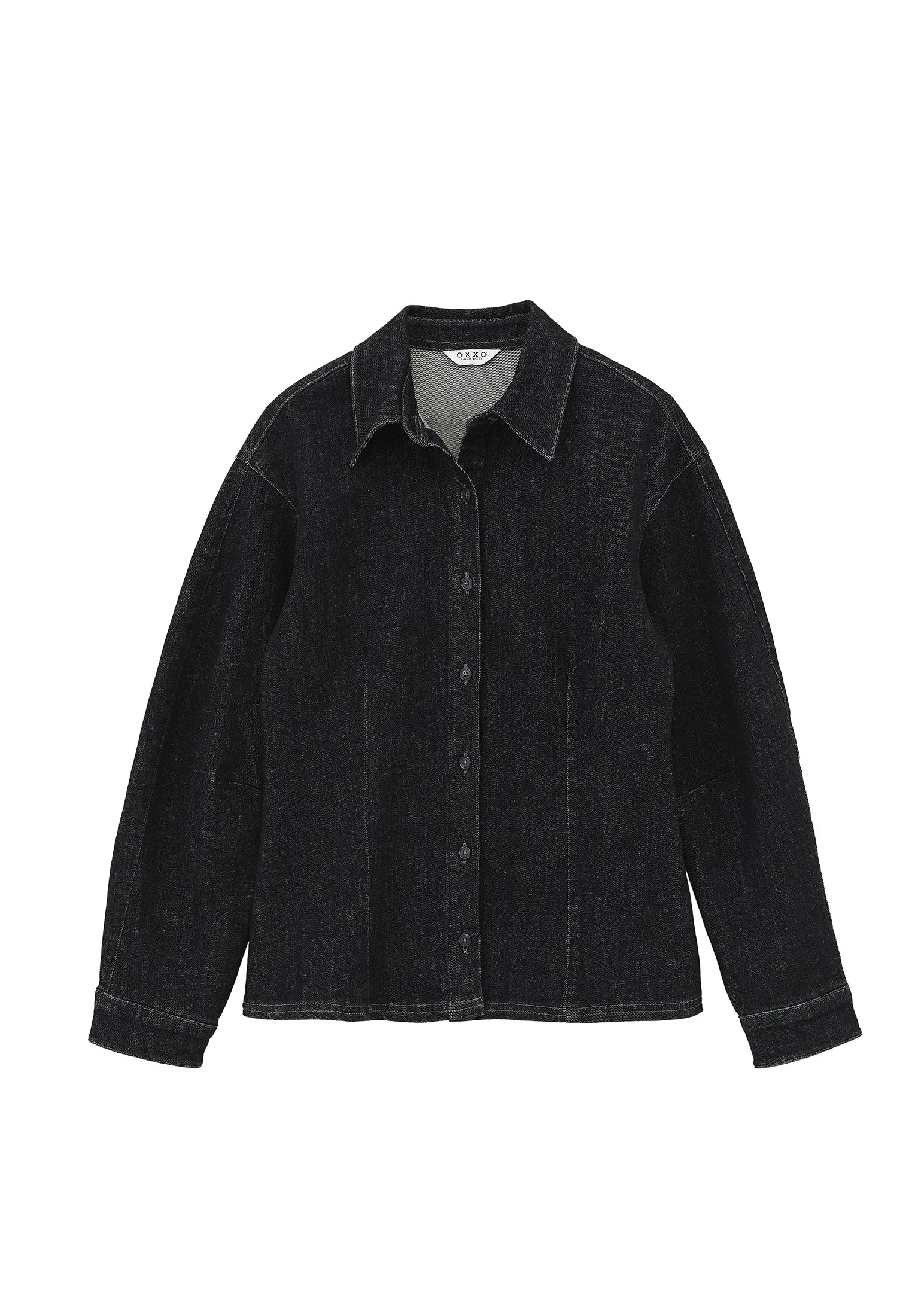 Buttoned Long Sleeve Shirt - RAW DENIM
