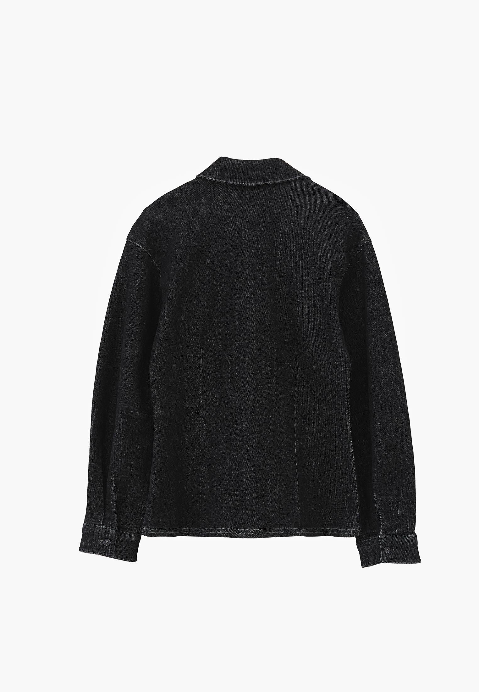Buttoned Long Sleeve Shirt - RAW DENIM