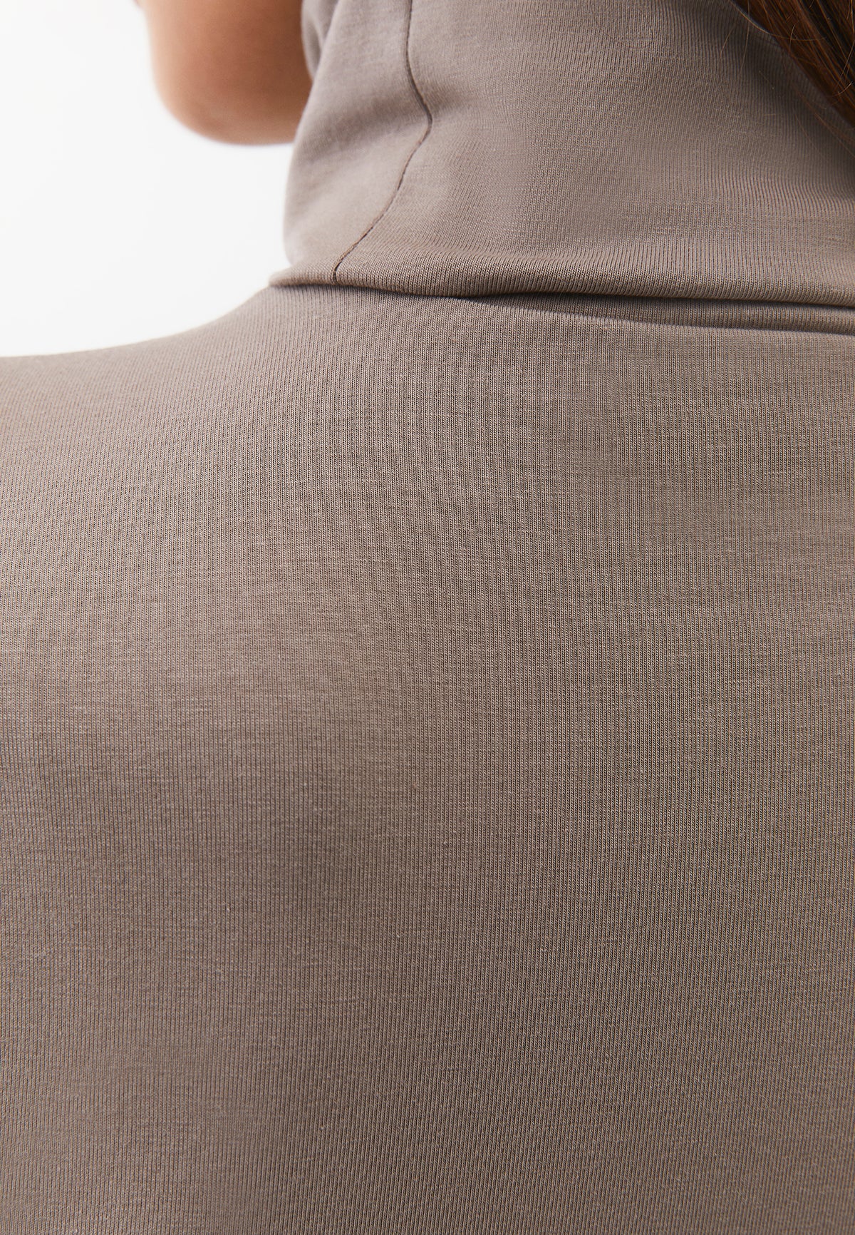 Turtleneck Long Sleeve Bodycon Top - ROASTED CASHEW