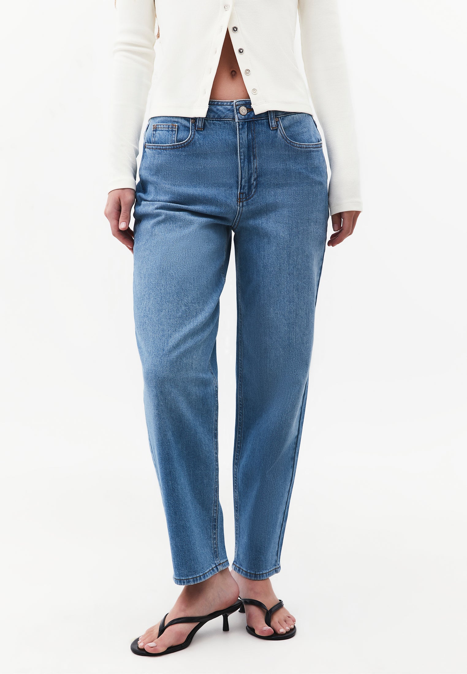Mom Jeans - RODEO BLUE DENIM