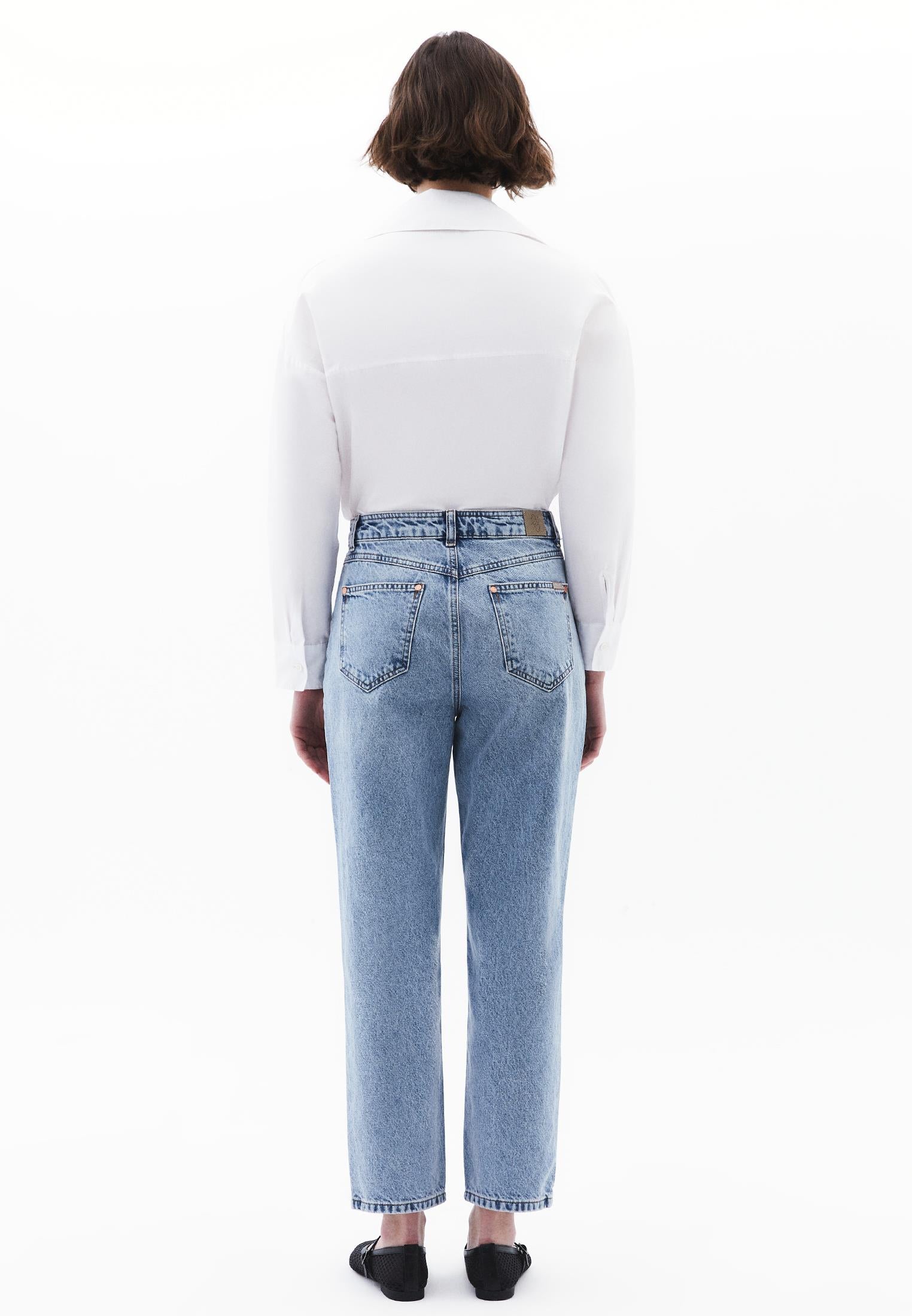 Ultra High Waist Slim Pants - RODEO BLUE DENIM