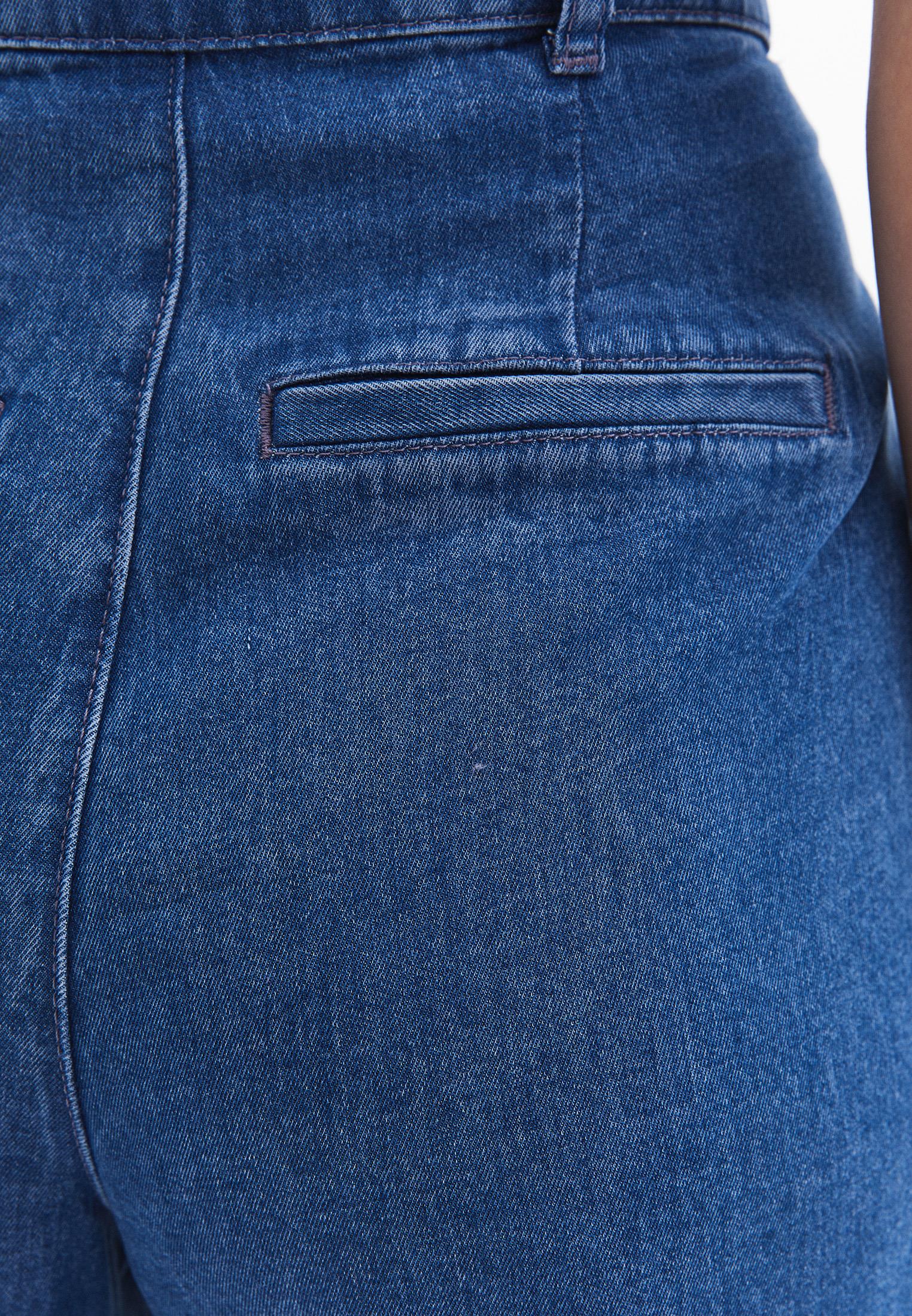 Pleated Lyocell Pants - RODEO BLUE DENIM