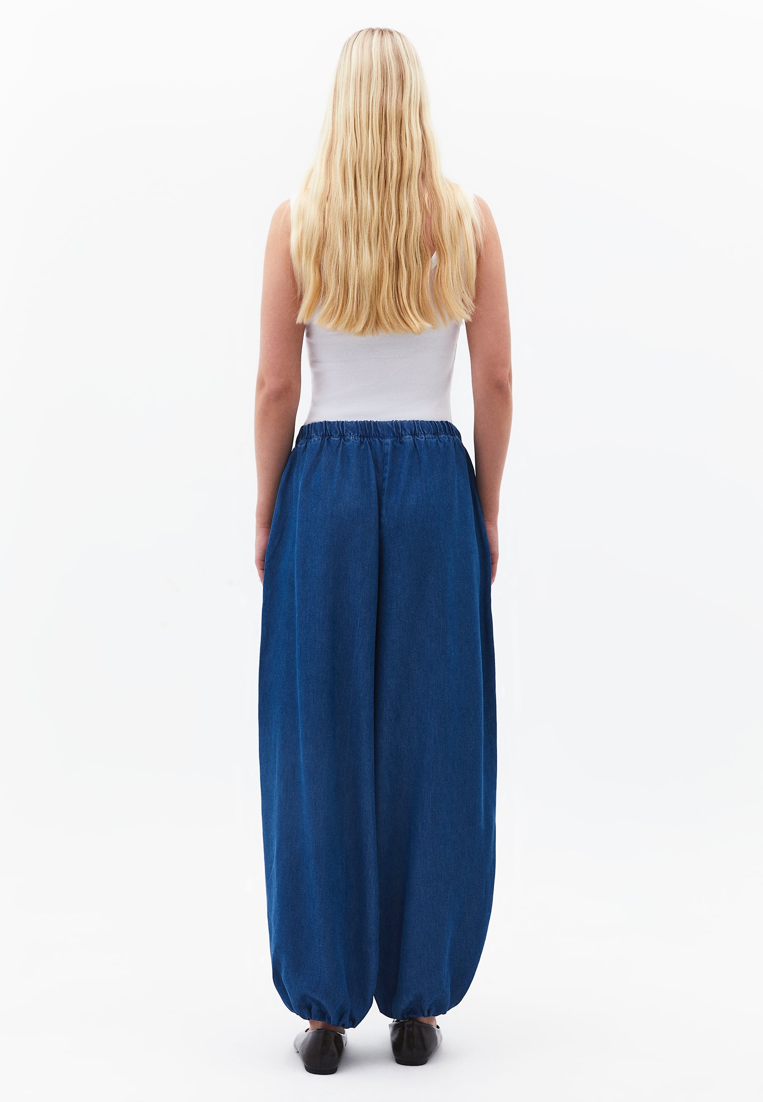 Balloon Form Jogger Jeans - RODEO BLUE DENIM
