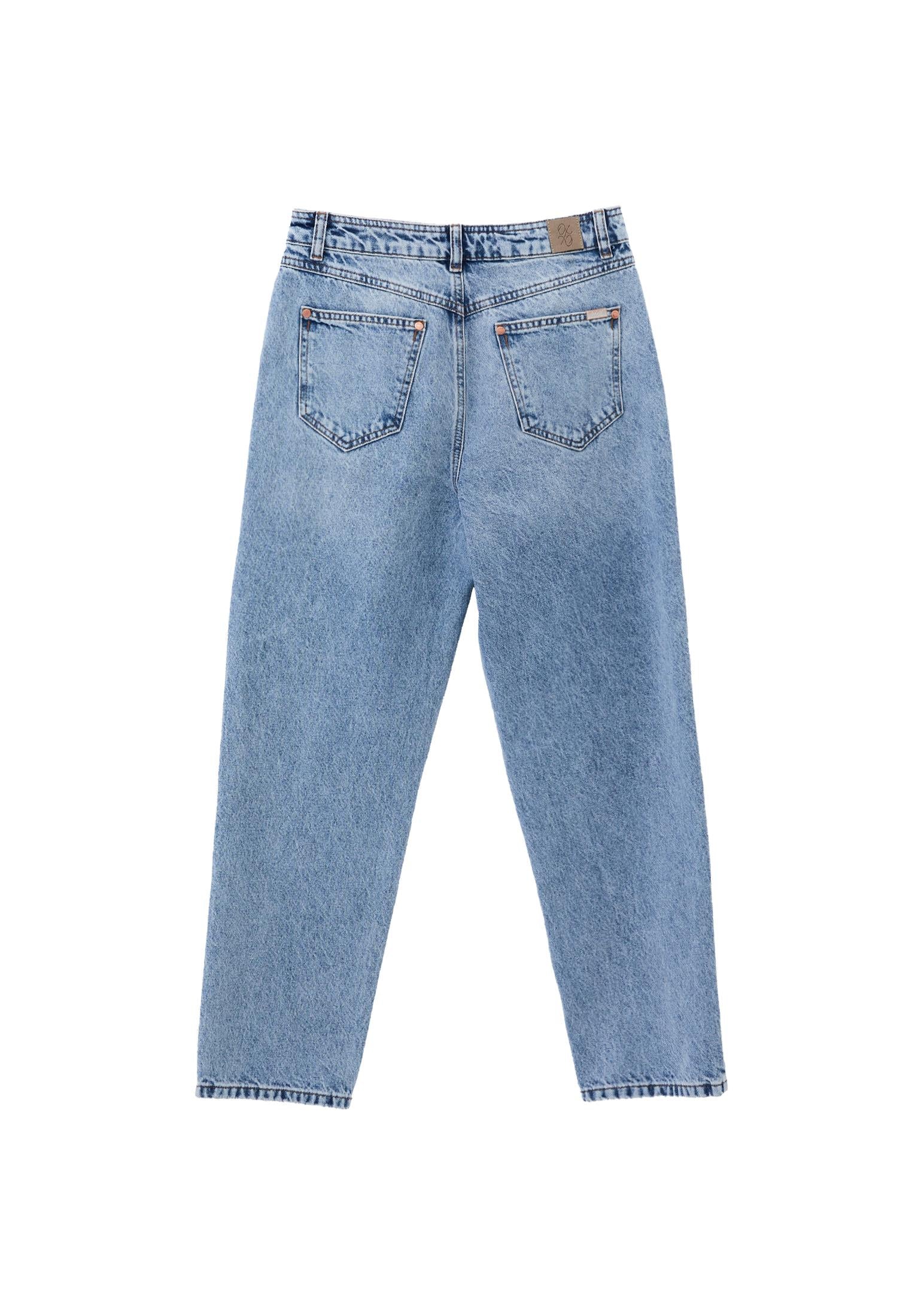 Ultra High Waist Slim Pants - RODEO BLUE DENIM