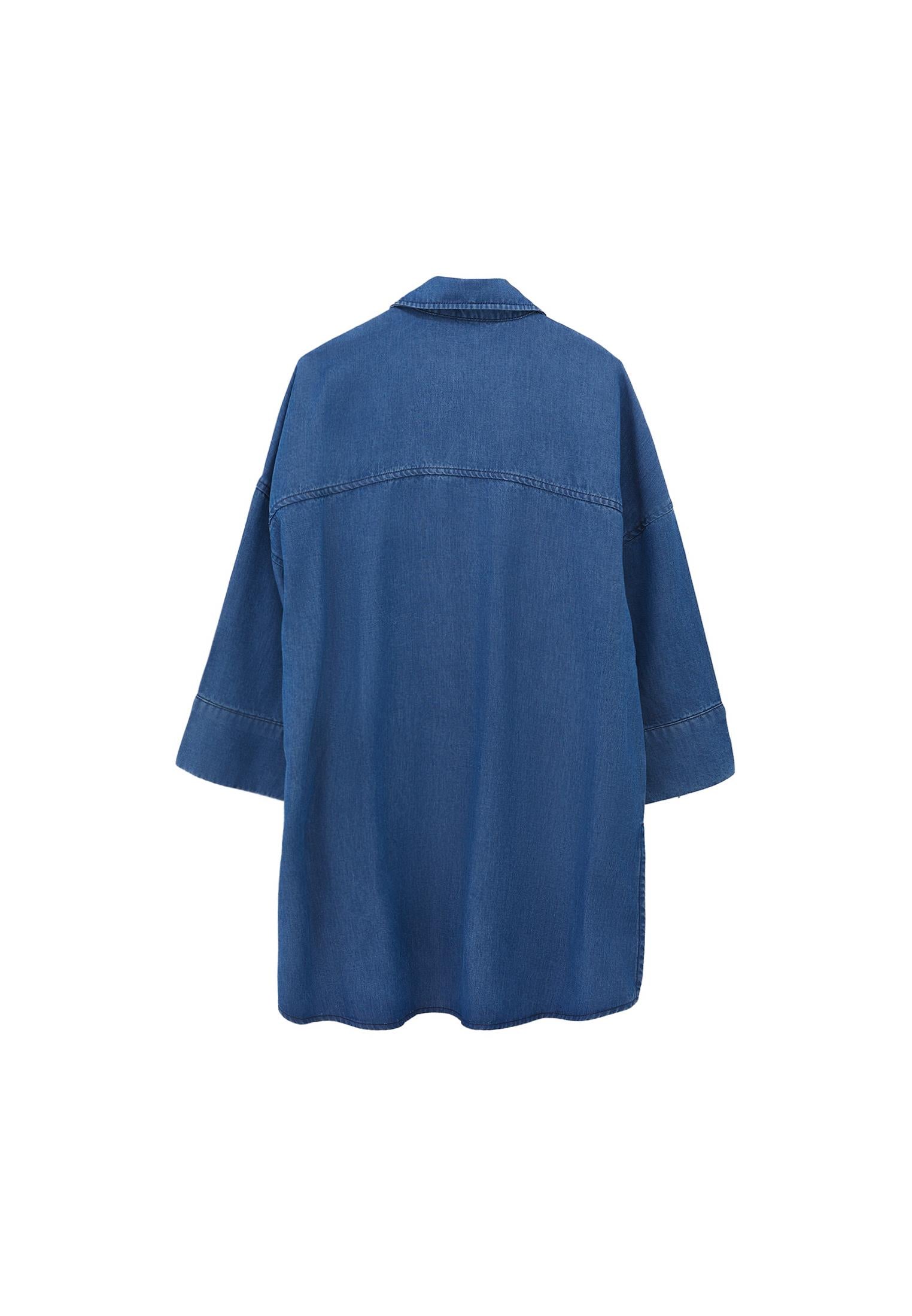 Lyocell Oversize Tunic - RODEO BLUE DENIM