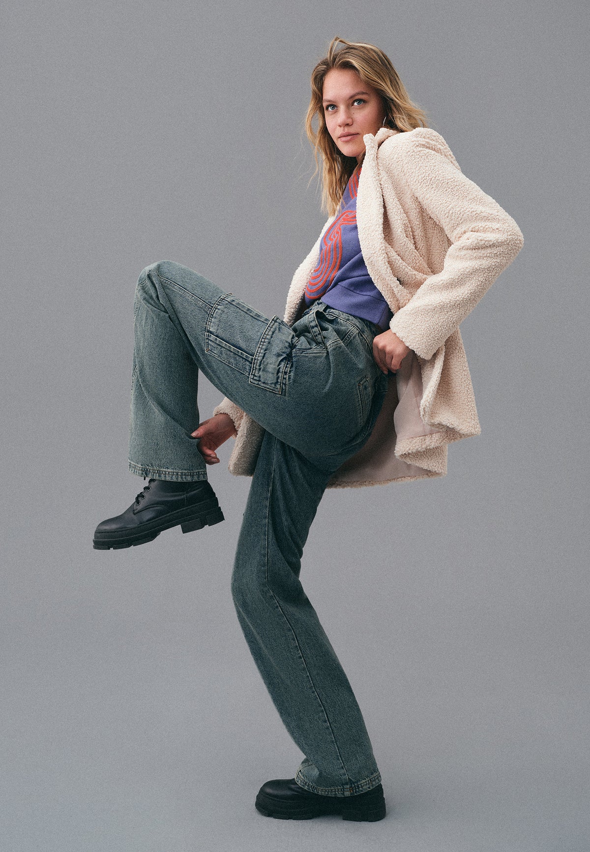Baggy Low Waist Jeans With Pocket Detail And Straight Leg - RODEO DENIM
