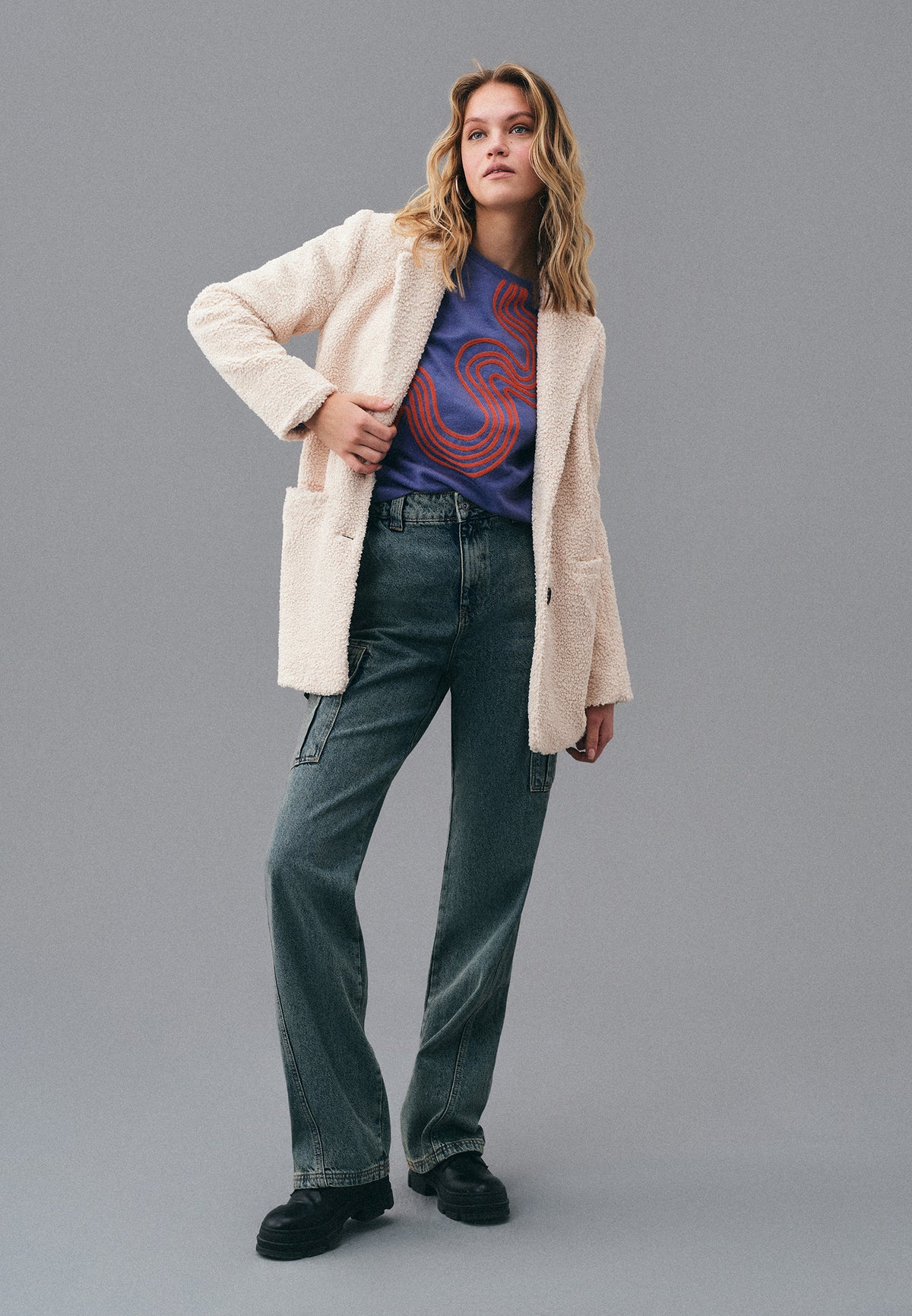 Baggy Low Waist Jeans With Pocket Detail And Straight Leg - RODEO DENIM