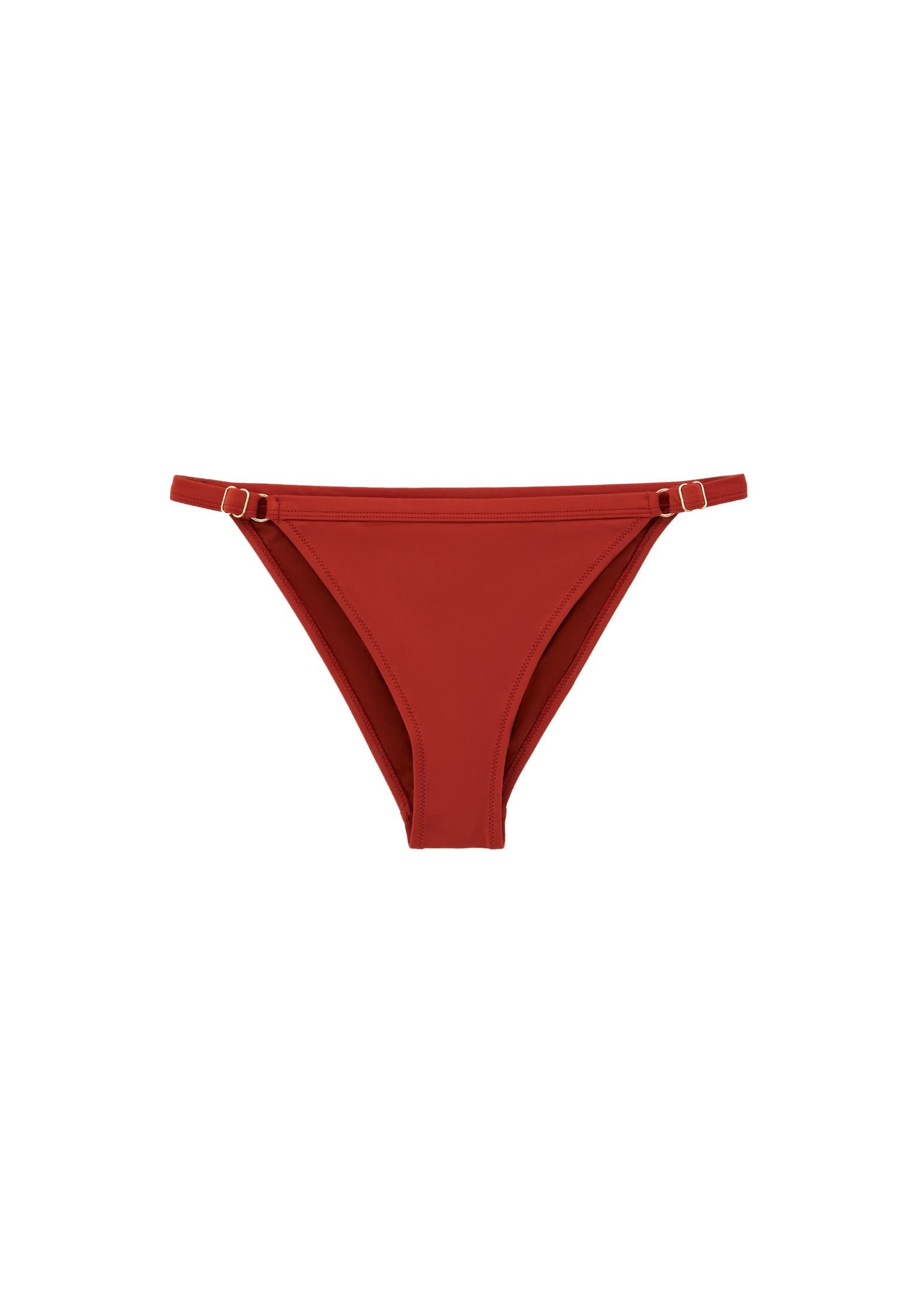 Buckled Low Waist Bikini Bottom - ROOIBOS TEA