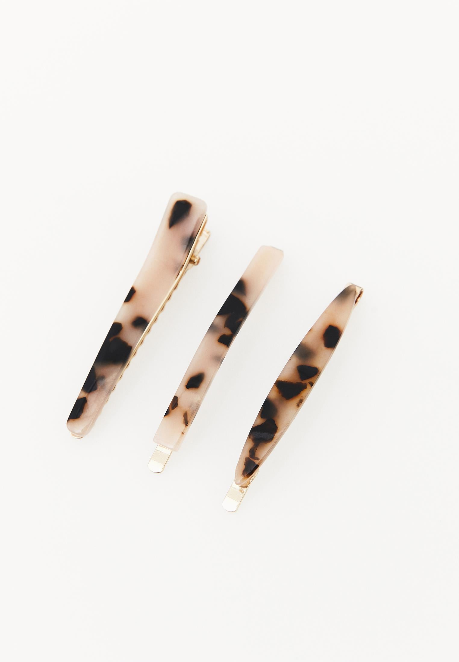 Daily Hair Clip Set - ROSE SMOKE
