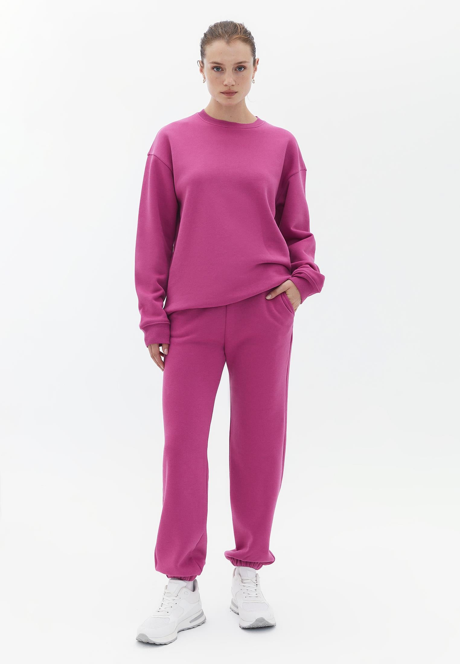 Oversize Long Sweatshirt - ROSE SORBET