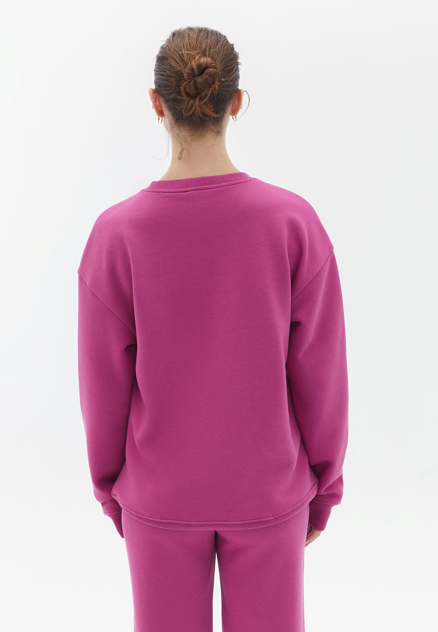 Oversize Long Sweatshirt - ROSE SORBET