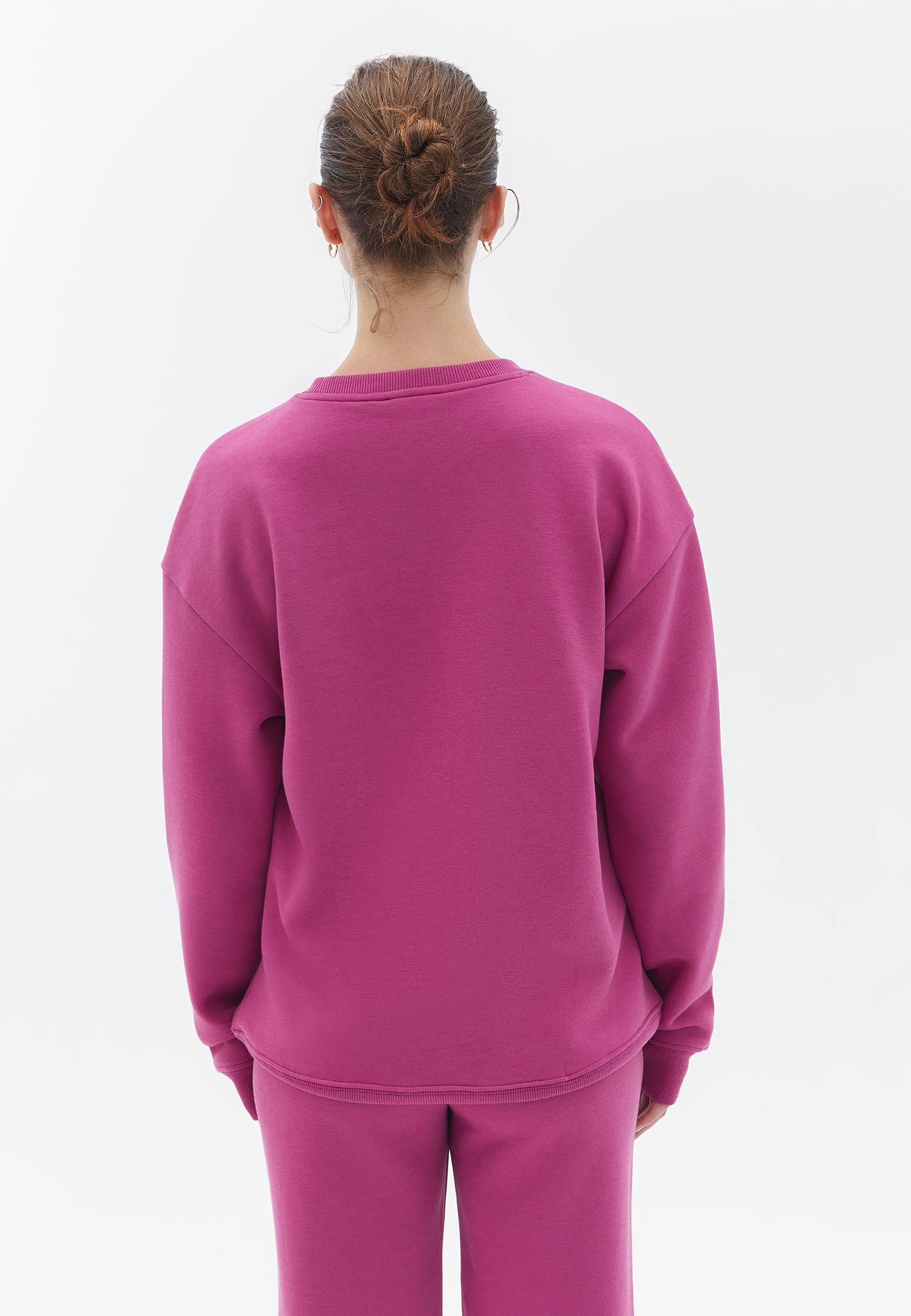 Oversize Long Sweatshirt - ROSE SORBET