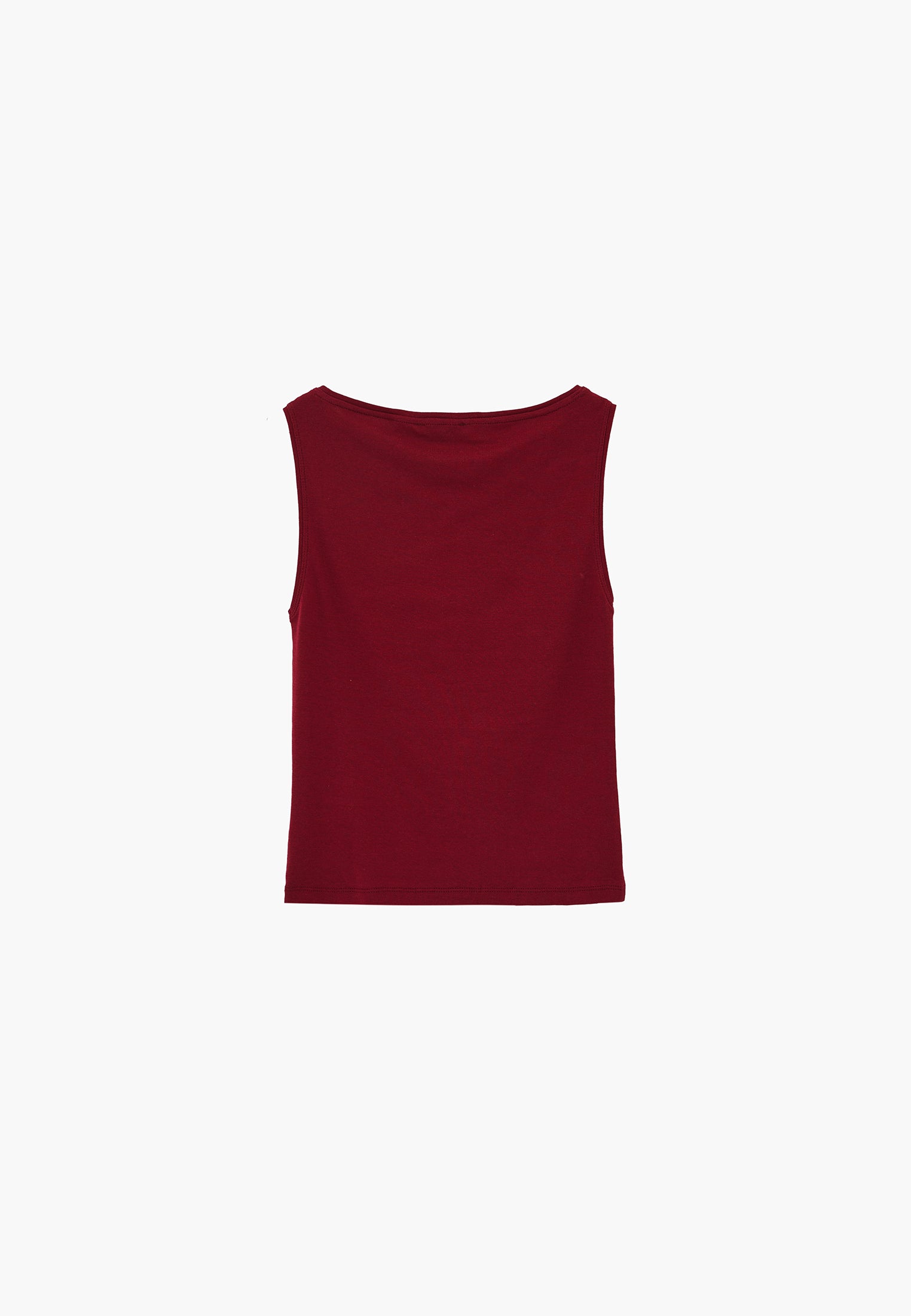 Boat Neck Tank Top - RUMBA RED