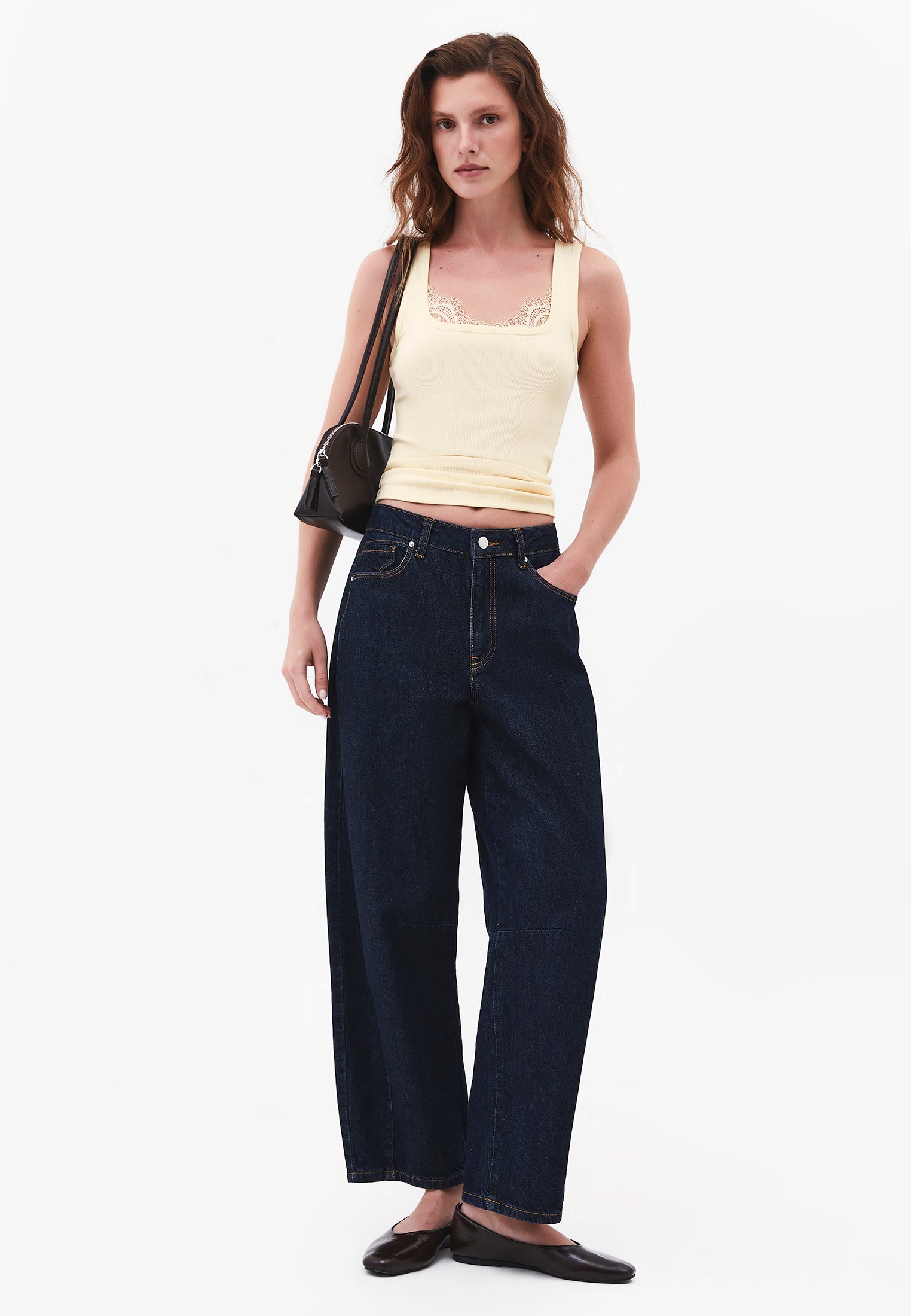 Square Neck Bodycon Tank Top - RUTABAGA