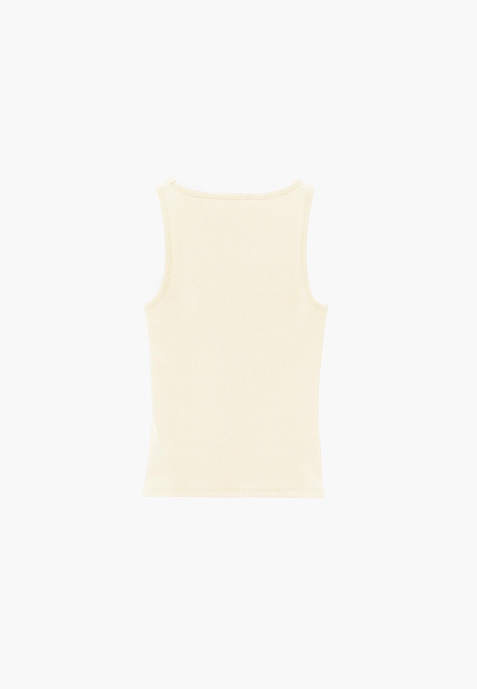 Sleeveless Bodycon Tank Top with Square Neckline - RUTABAGA