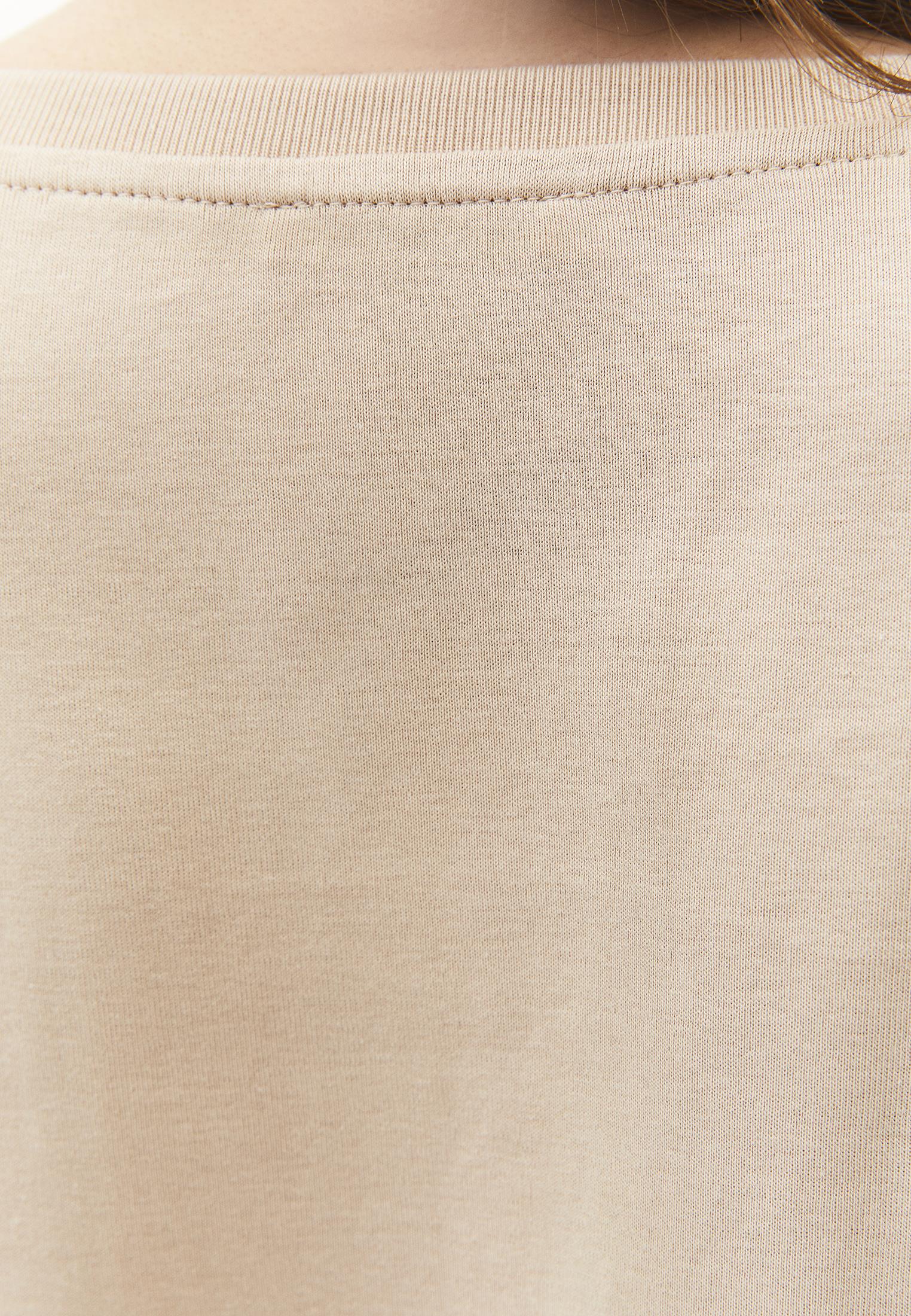 V Neck Short Sleeve Slim T-Shirt - SAFARI